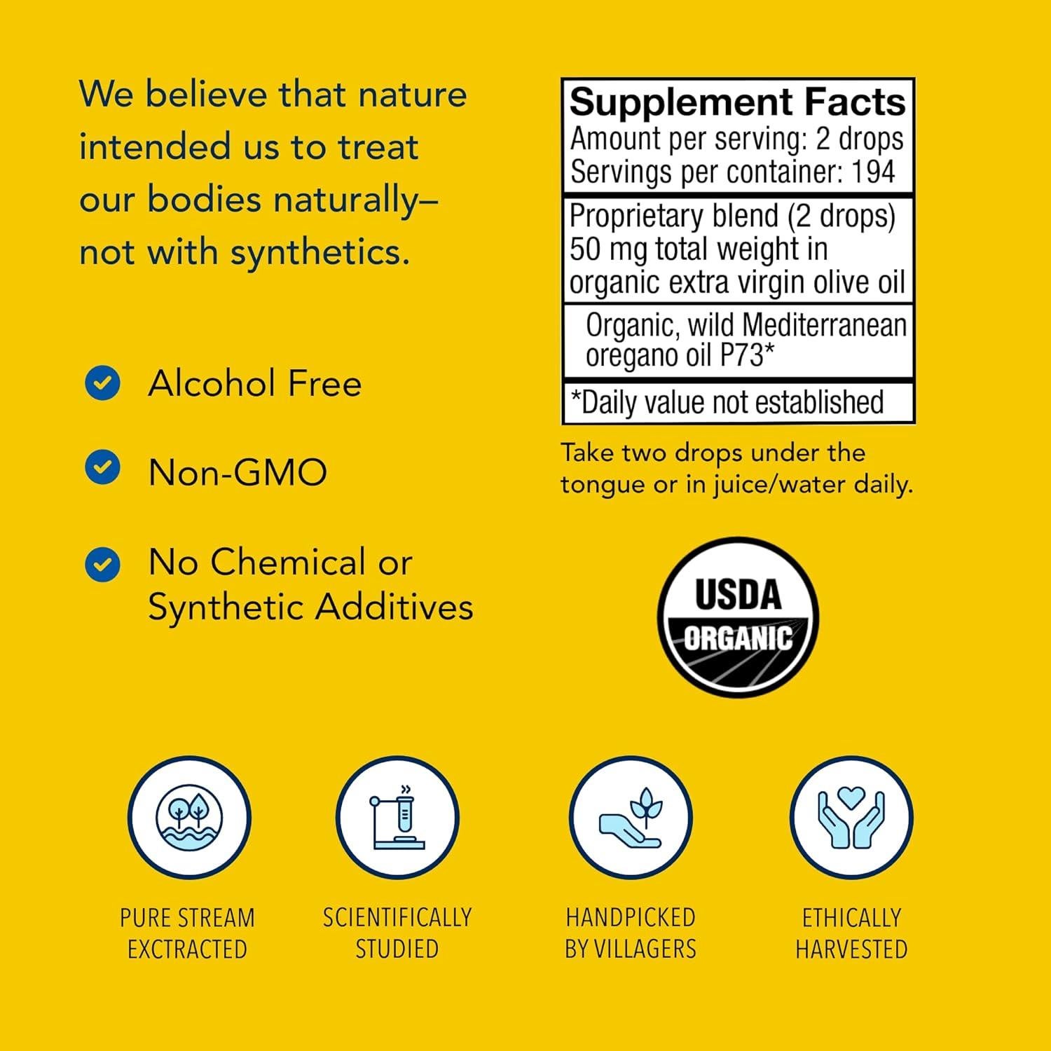 Oreganol P73 Aceite de Orégano Orgánico 13.3 ml - North American Herb & Spice