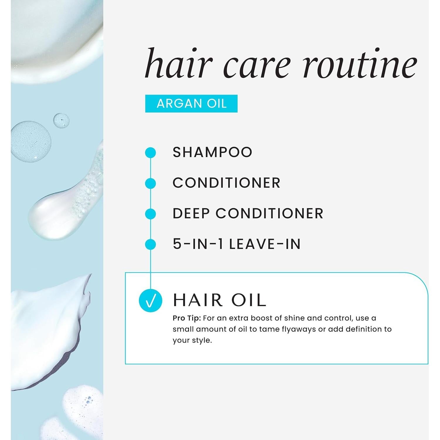 Aceite Capilar Reparador HASK Argan 3x71.5ml Vegano Sin Sulfatos