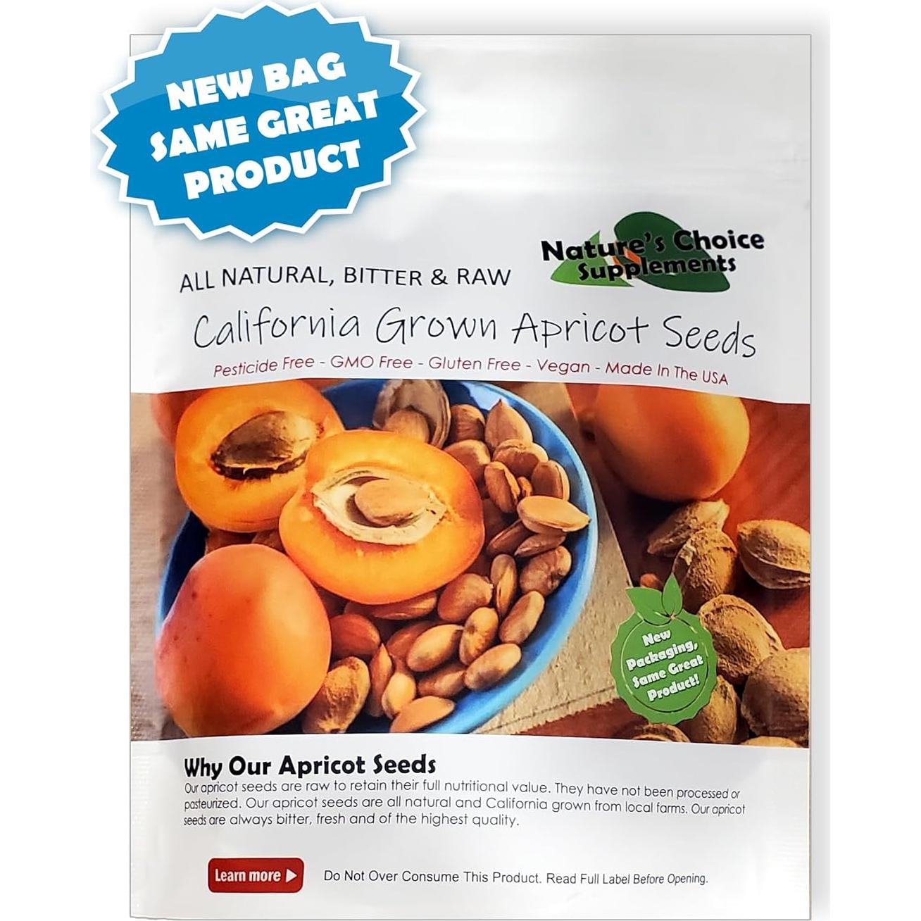 Semillas de Albaricoque Amargas Crudas Nature's Choice 227 g