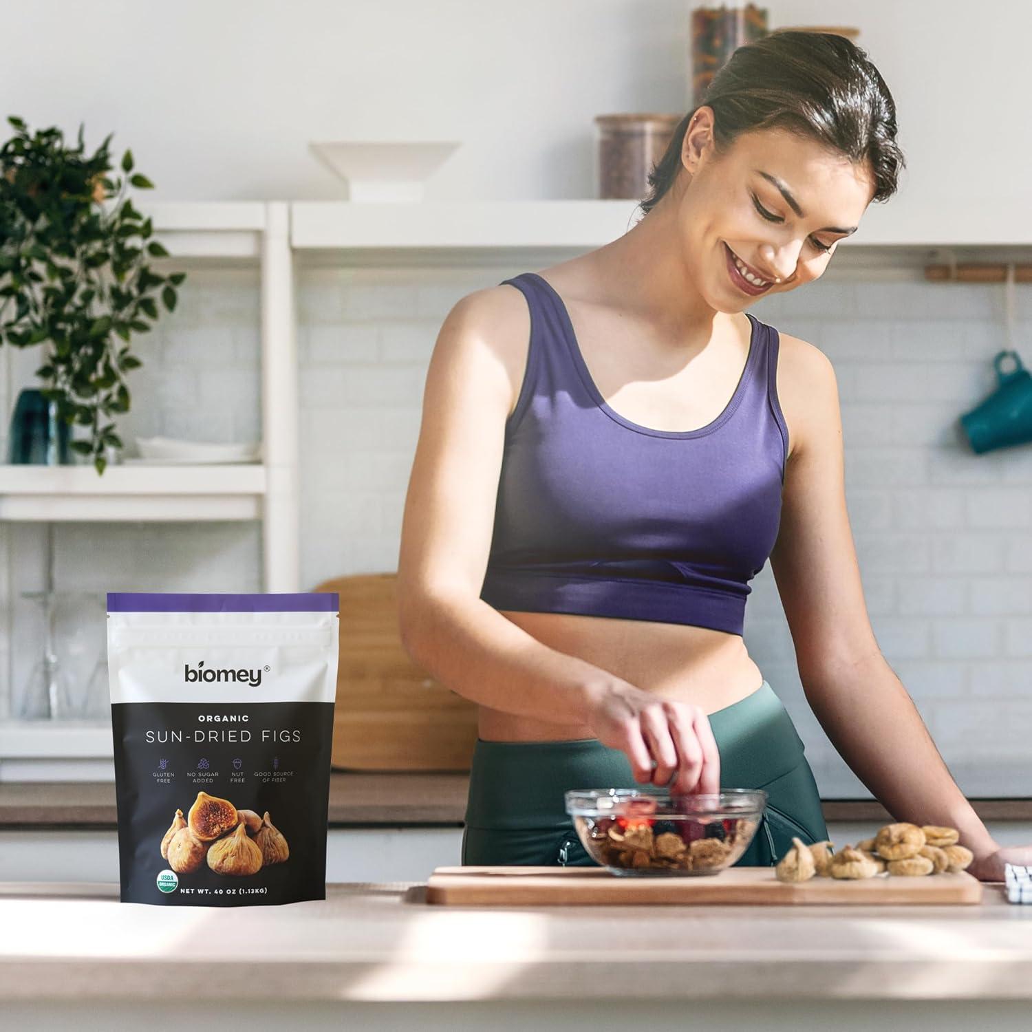 Higos Secos Smyrna Orgánicos Biomey 1.13 kg - Sin Azúcar Añadido
