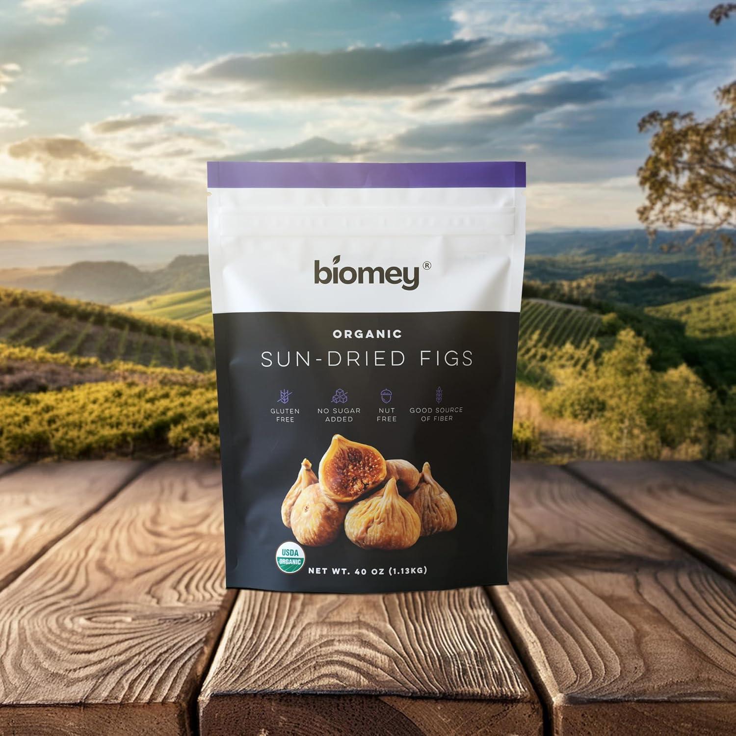 Higos Secos Smyrna Orgánicos Biomey 1.13 kg - Sin Azúcar Añadido