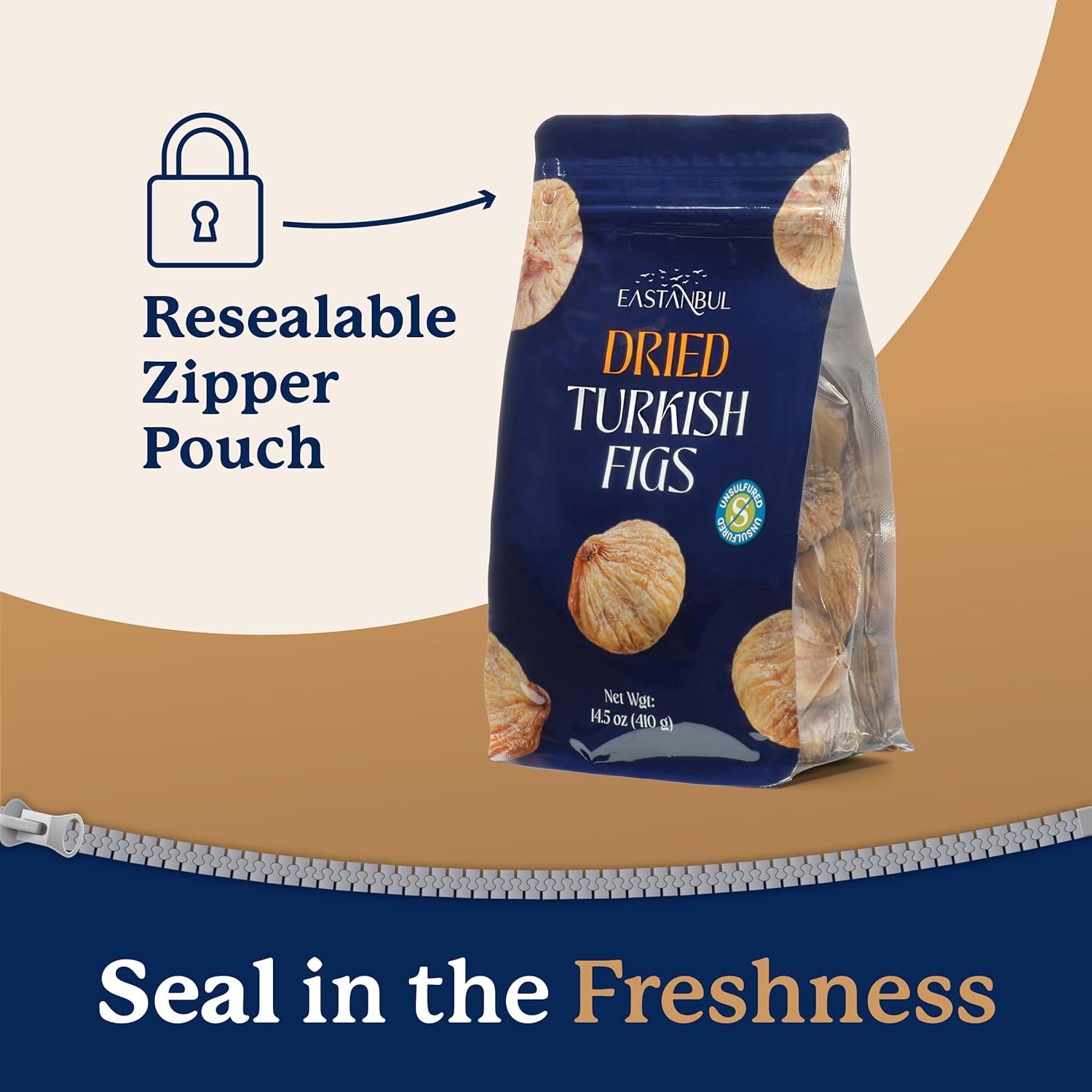 Higos Secos Turcos Eastanbul 410g Sin Azúcar Añadido