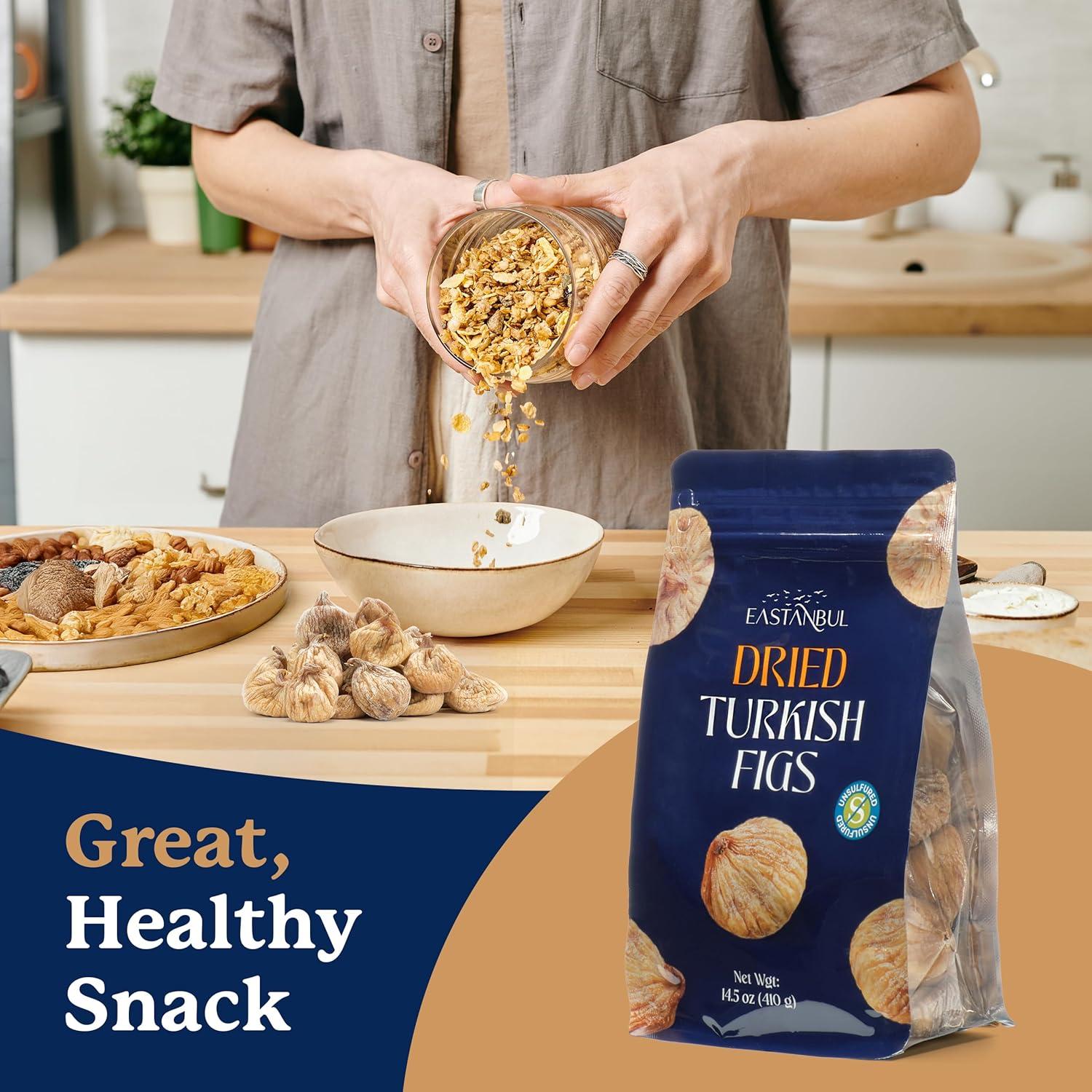 Higos Secos Turcos Eastanbul 410g Sin Azúcar Añadido
