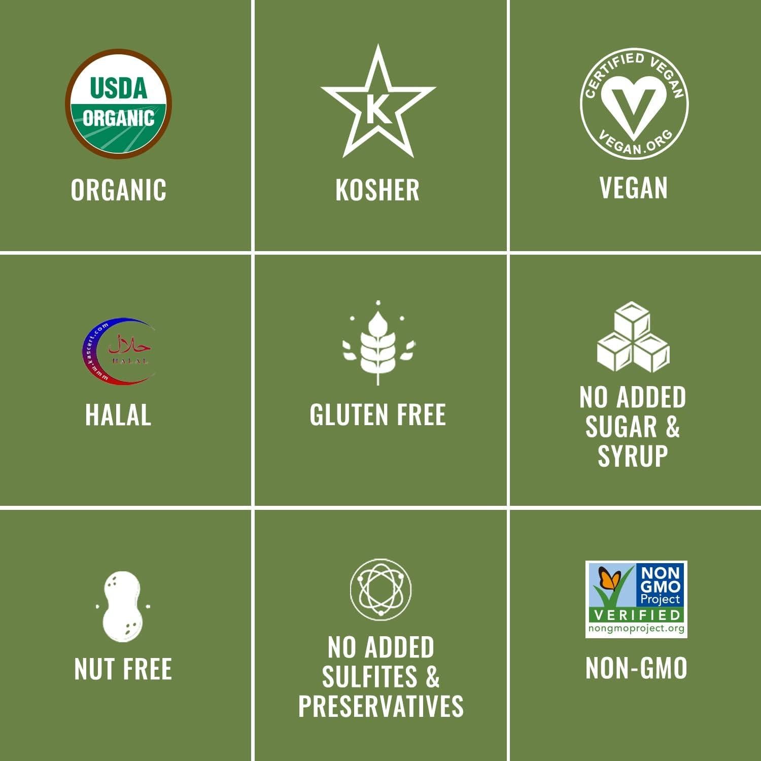 Higos Secos Orgánicos Sunny Fruit - Paquete de 10 x 50g