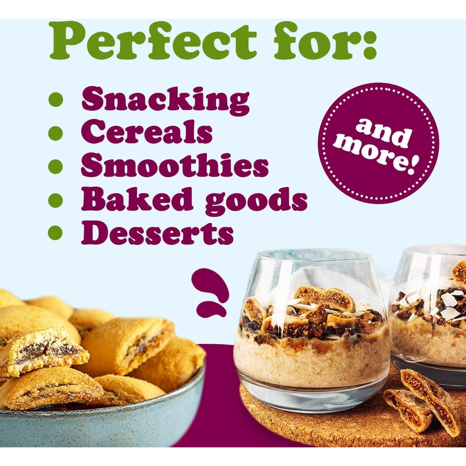 Higos Orgánicos Smyrna Food to Live 0.91 kg - Sin Azúcar Añadido