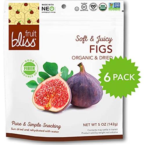 Higos Turcos Orgánicos Fruit Bliss 6 Paquetes 850g Snacks Saludables