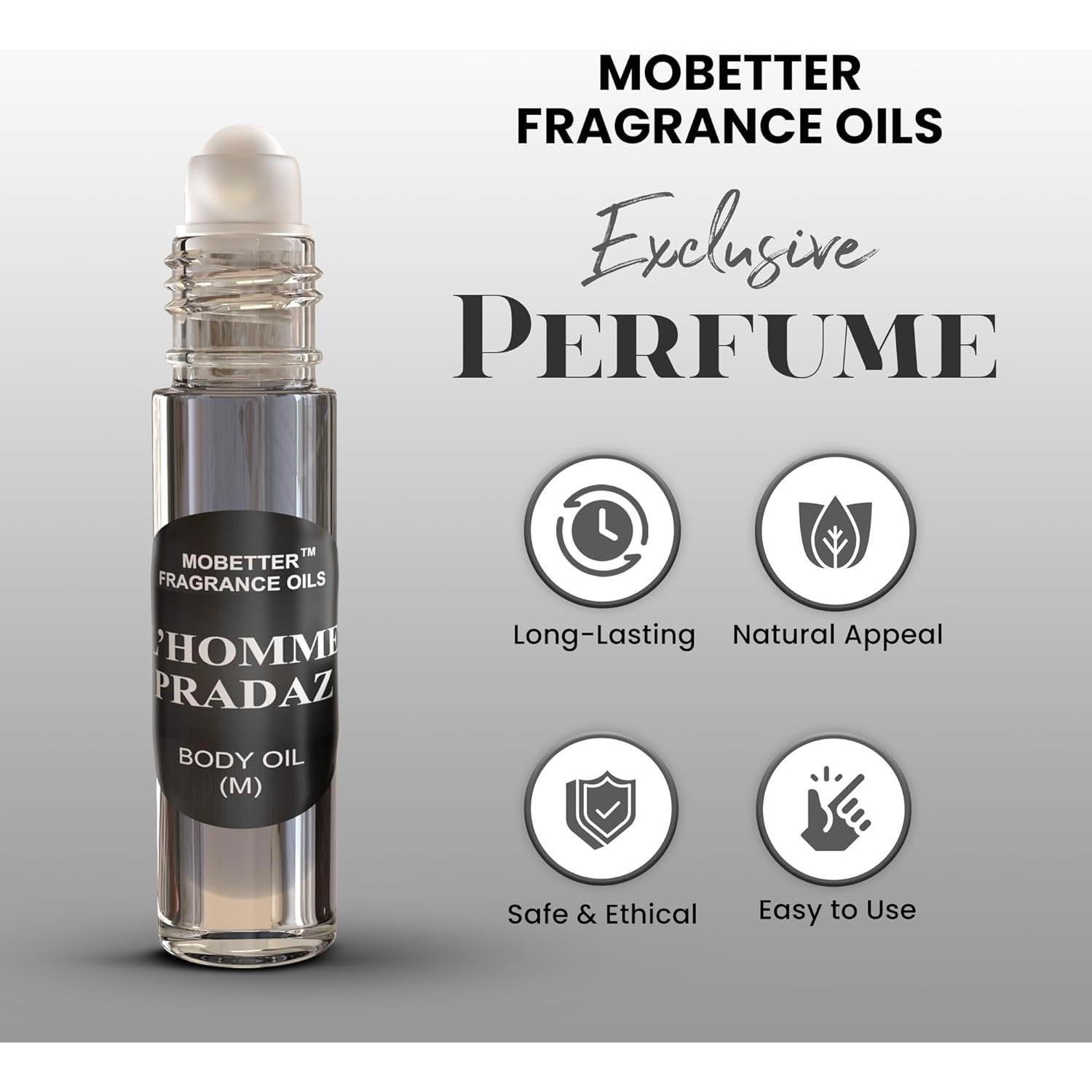 Aceite Corporal de Fragancia MoBetter L'Homme 11.4x4x3.7cm