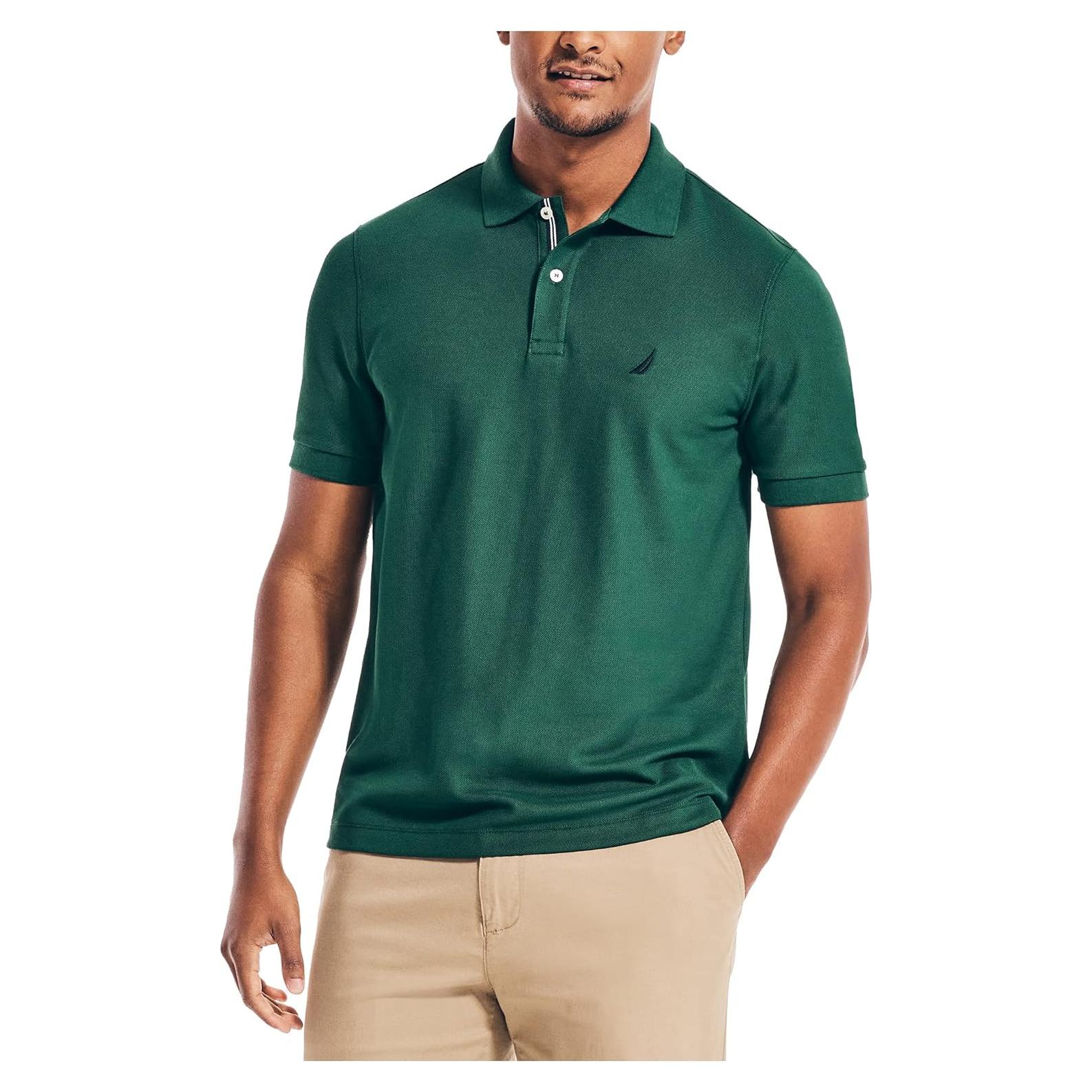 Camisa Polo de Rendimiento Nautica Hombre Verde Marea XXL