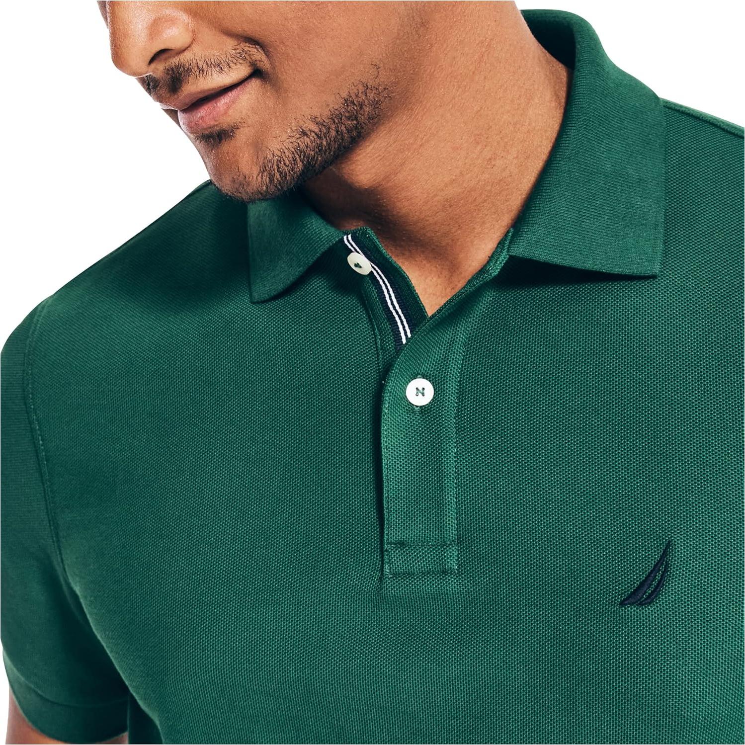 Camisa Polo de Rendimiento Nautica Hombre Verde Marea XXL