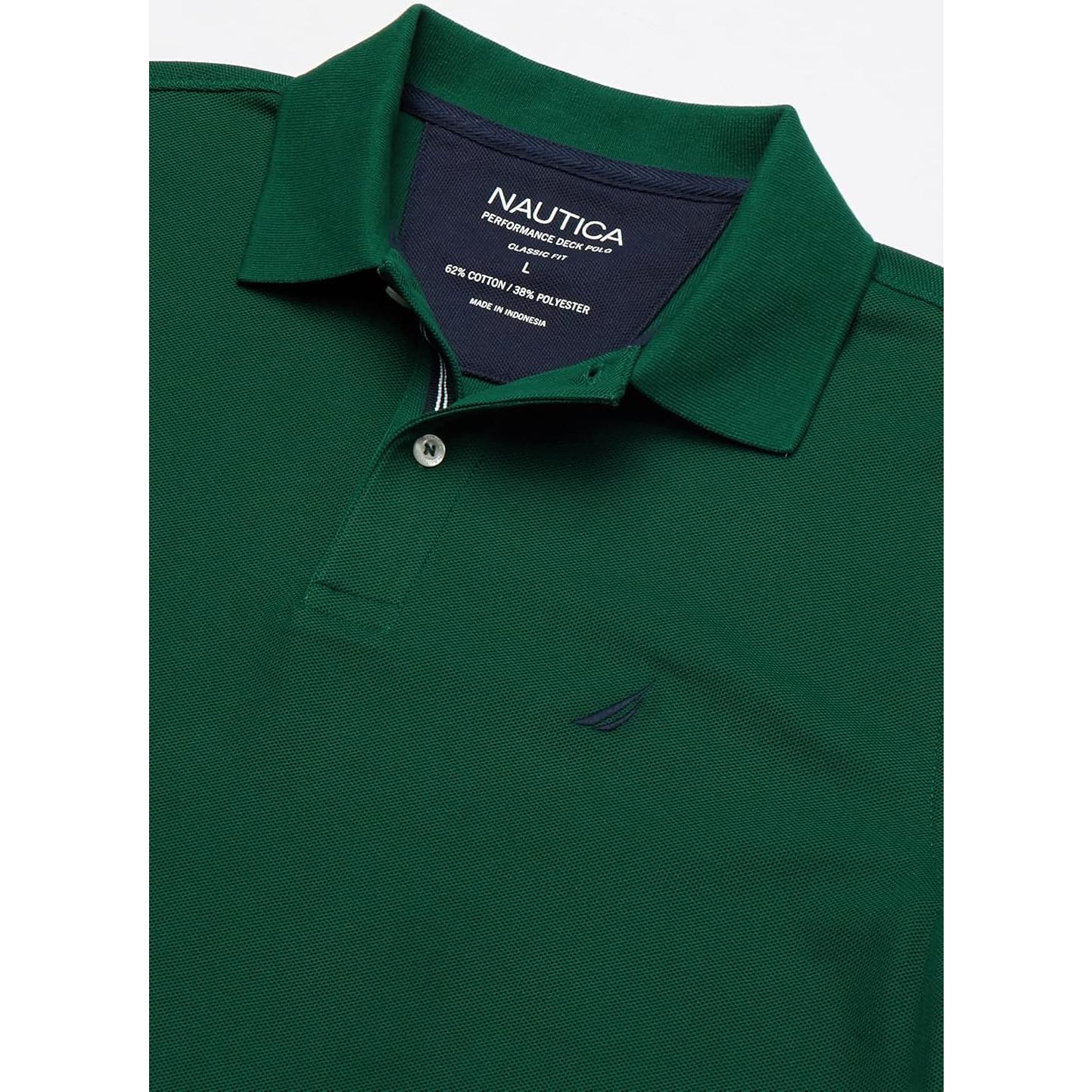 Camisa Polo de Rendimiento Nautica Hombre Verde Marea XXL