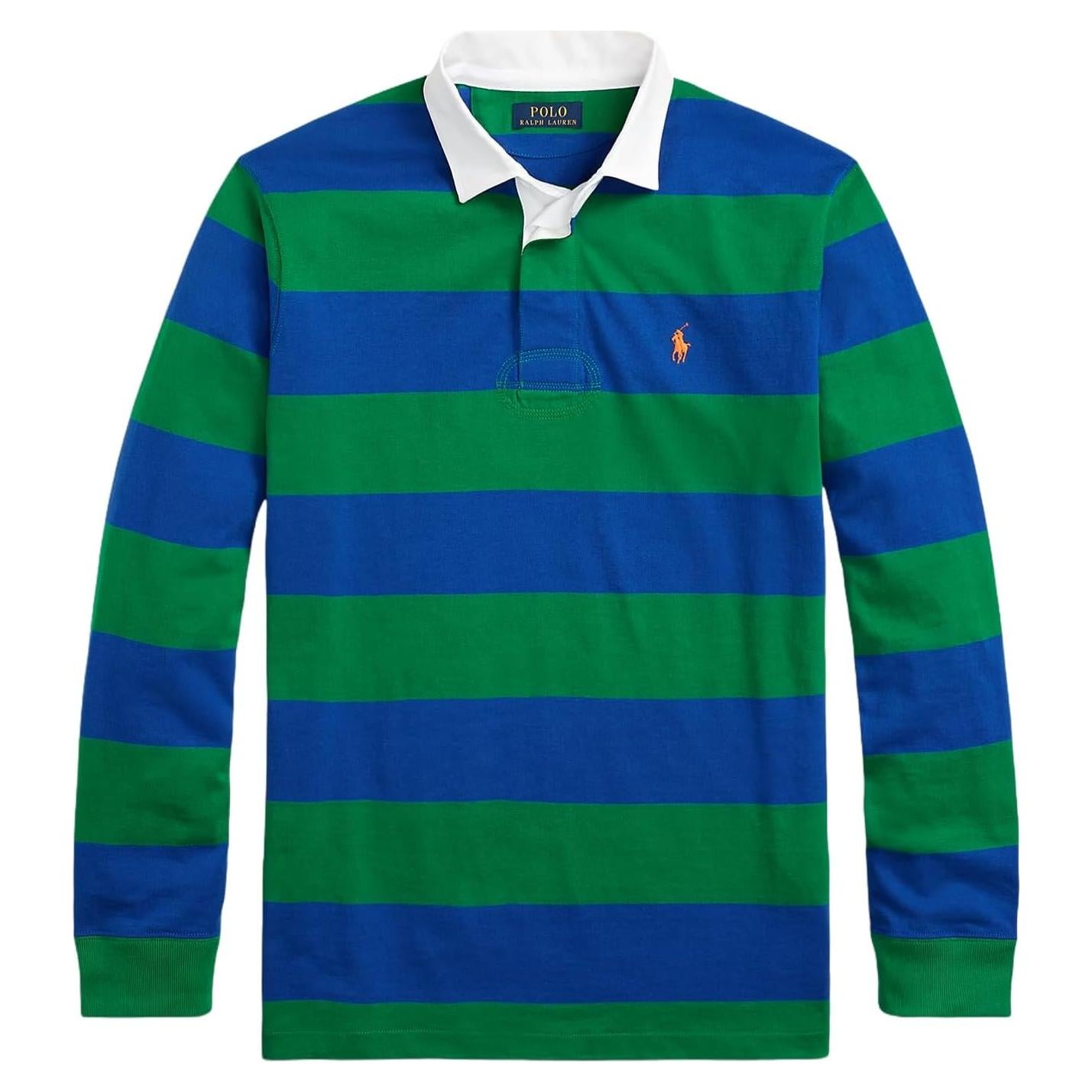 Camiseta Rugby Polo Ralph Lauren Hombres Verde Azul Mu