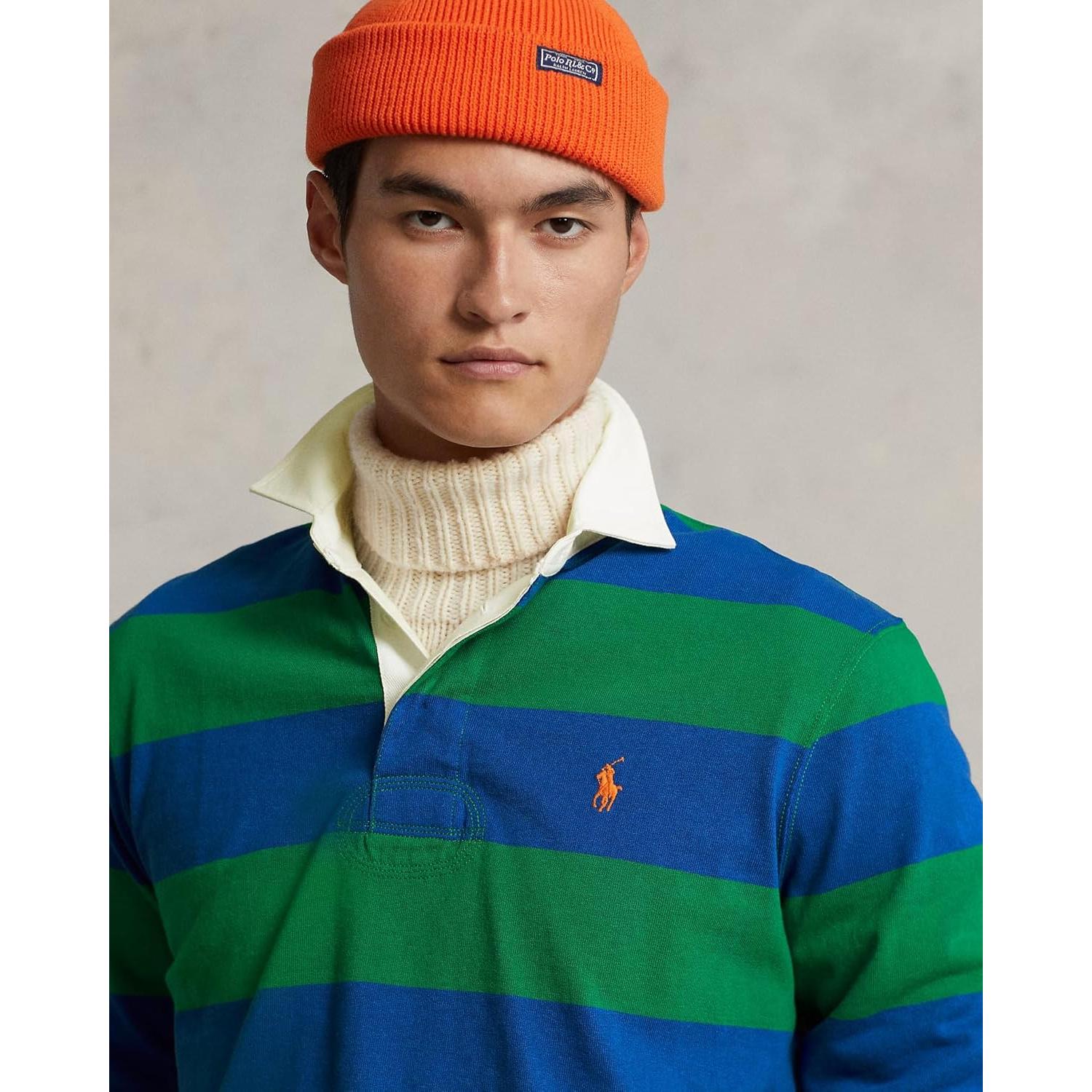 Camiseta Rugby Polo Ralph Lauren Hombres Verde Azul Mu