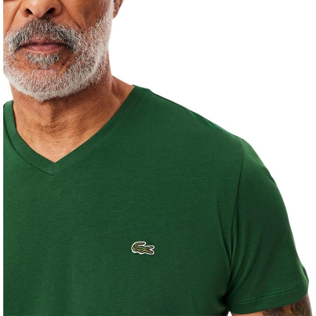 Camiseta de Algodón Pima Lacoste Hombre 3X Grande Verde