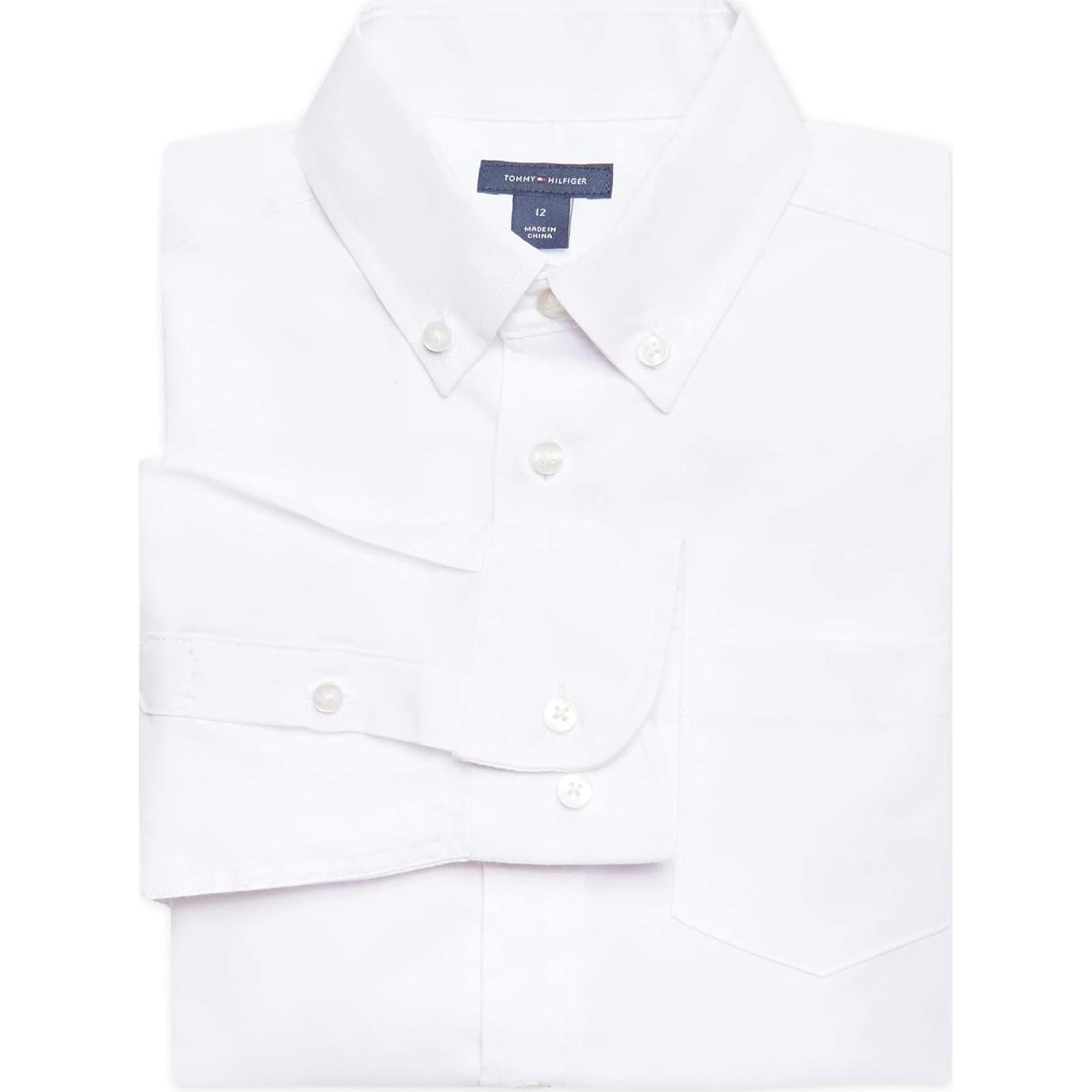 Camisa de Vestir Manga Larga Oxford Niños Tommy Hilfiger