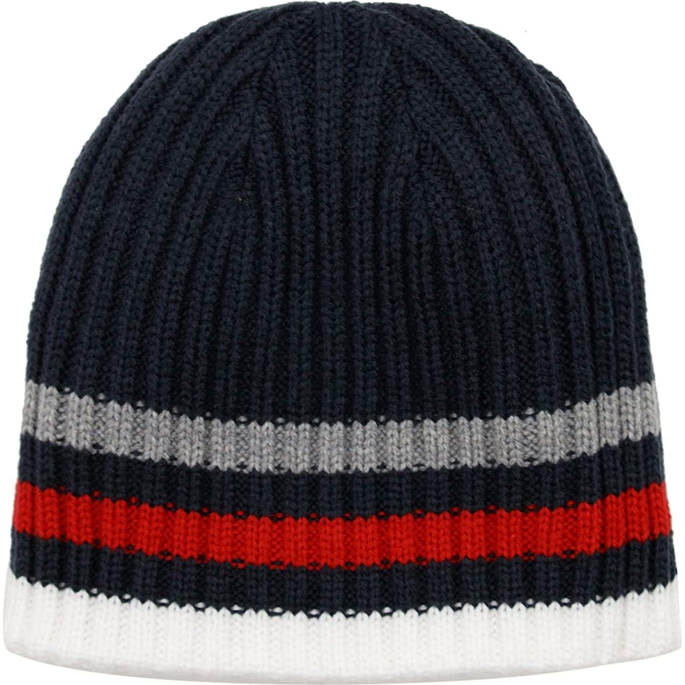 Gorro Reversible Tommy Hilfiger Niños Rayas Blancas