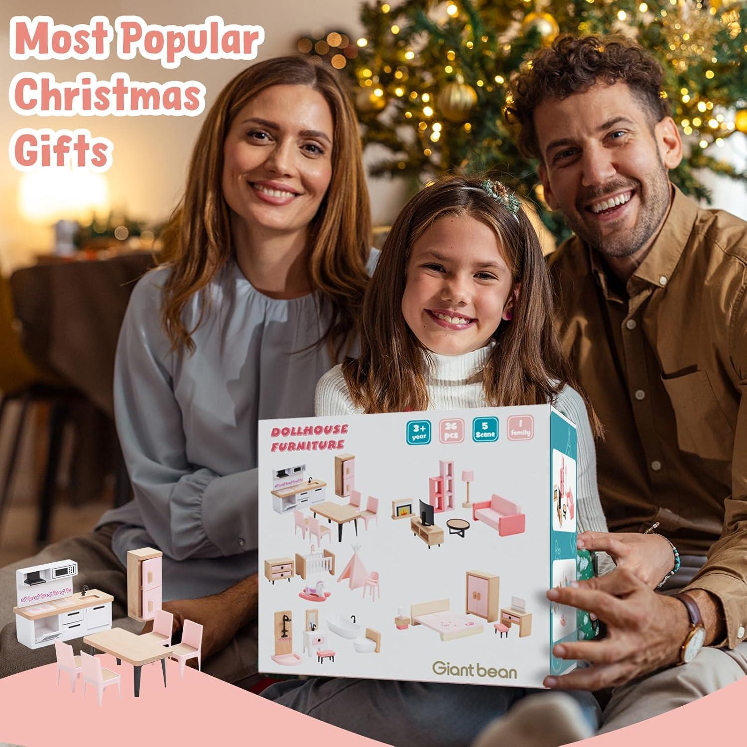 Conjunto de Muebles de Casa de Muñecas Goli Toys 32 Piezas