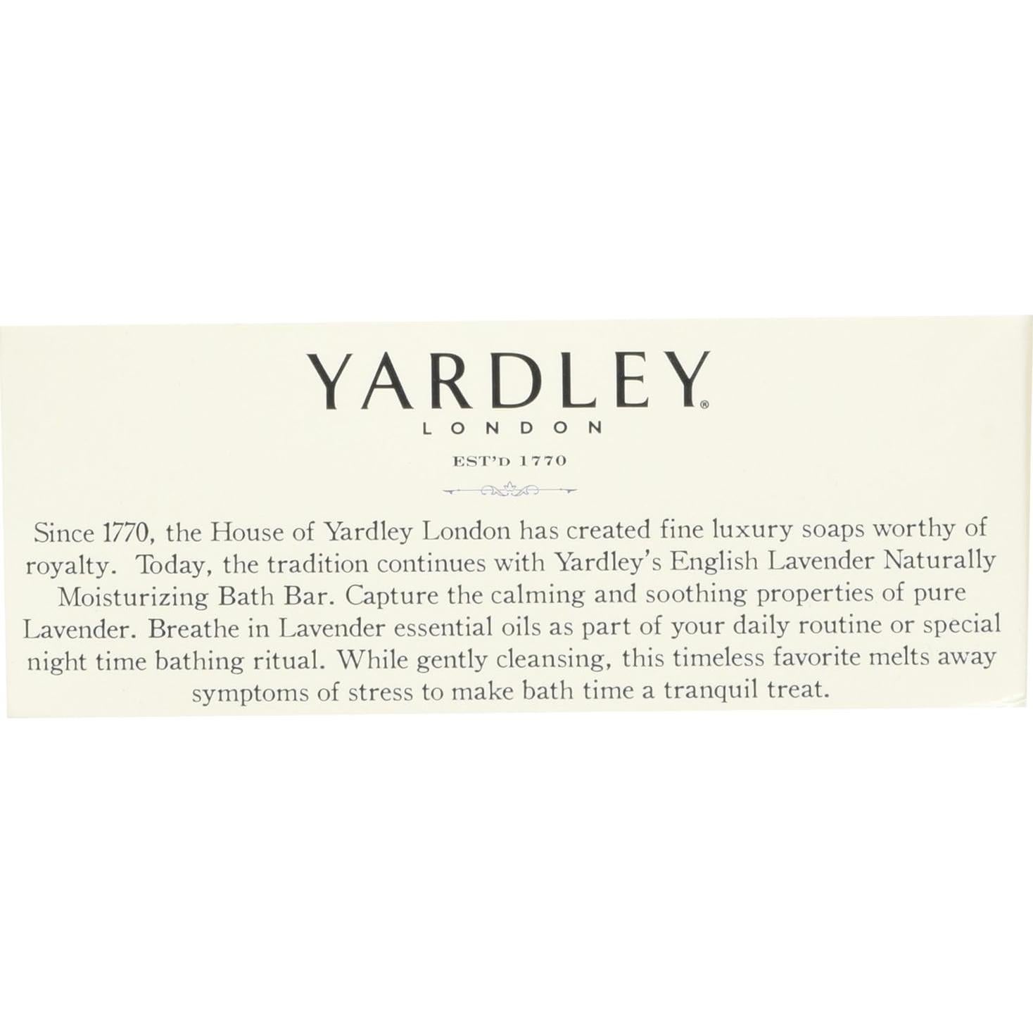 Jabón de Lavanda Inglesa Yardley London 120 g - Paquete de 8