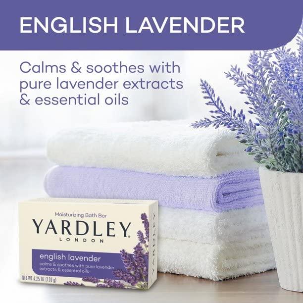 Jabón de Lavanda Inglesa Yardley London 120g x12 - Hidratante