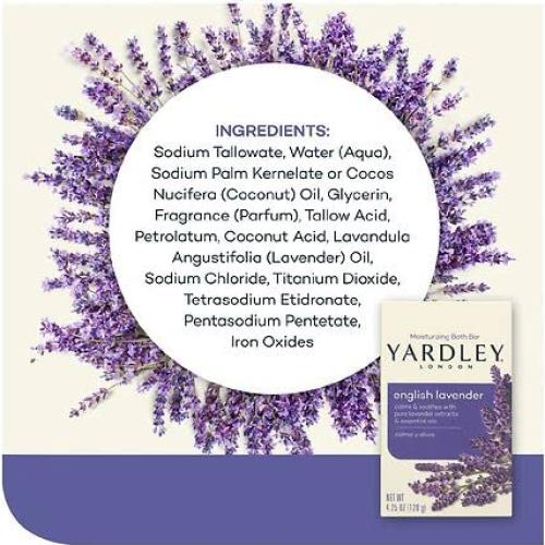 Jabón de Lavanda Inglesa Yardley London 120g x12 - Hidratante