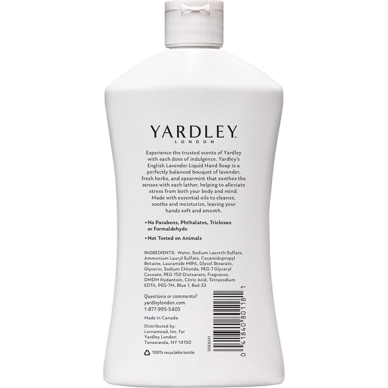 Jabón Líquido de Mano Yardley London Lavanda Inglesa 454g