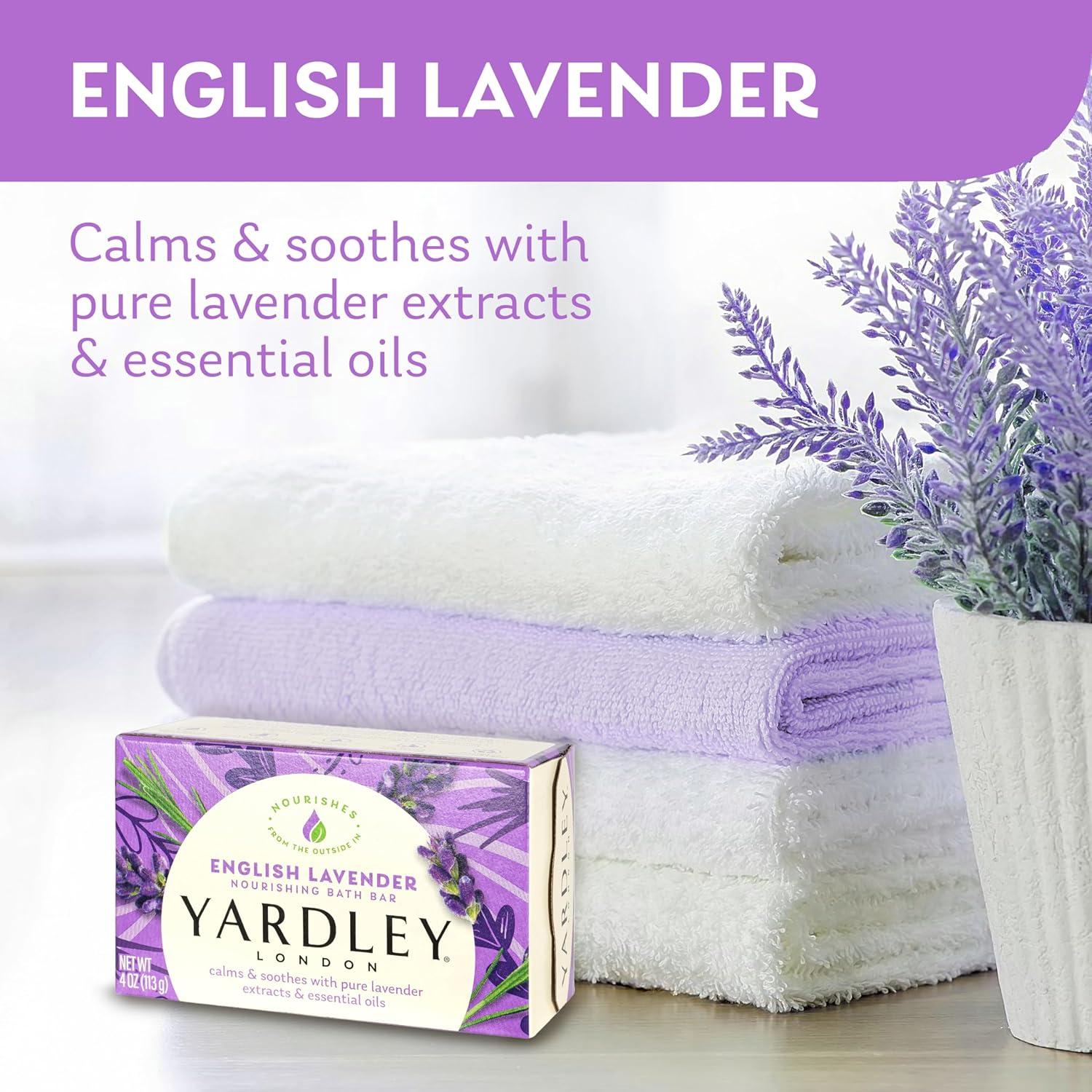 Jabón de Baño Nutritivo Yardley London Lavanda 120 g - 2 Piezas