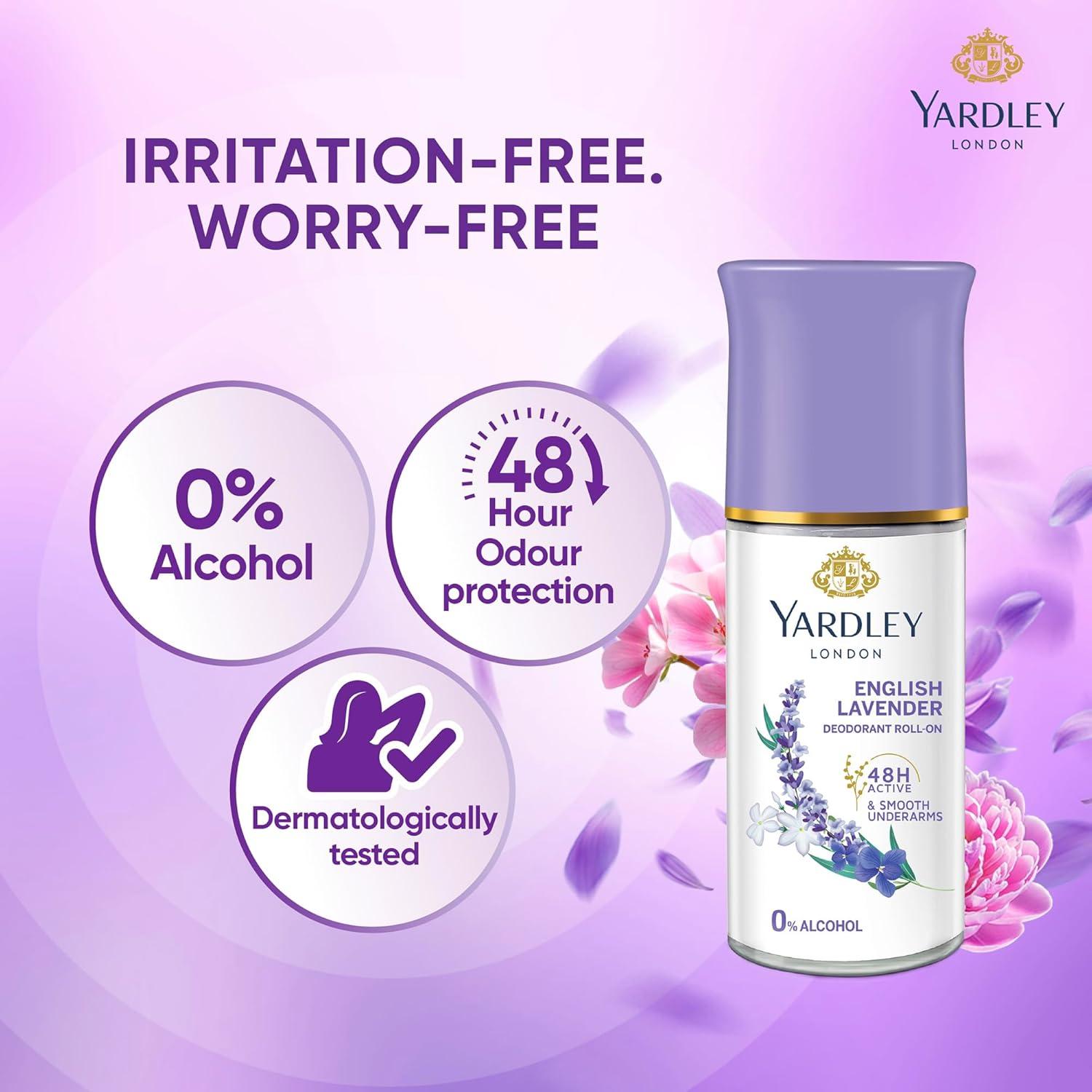 Desodorante Roll-On Yardley London Lavanda 48 g
