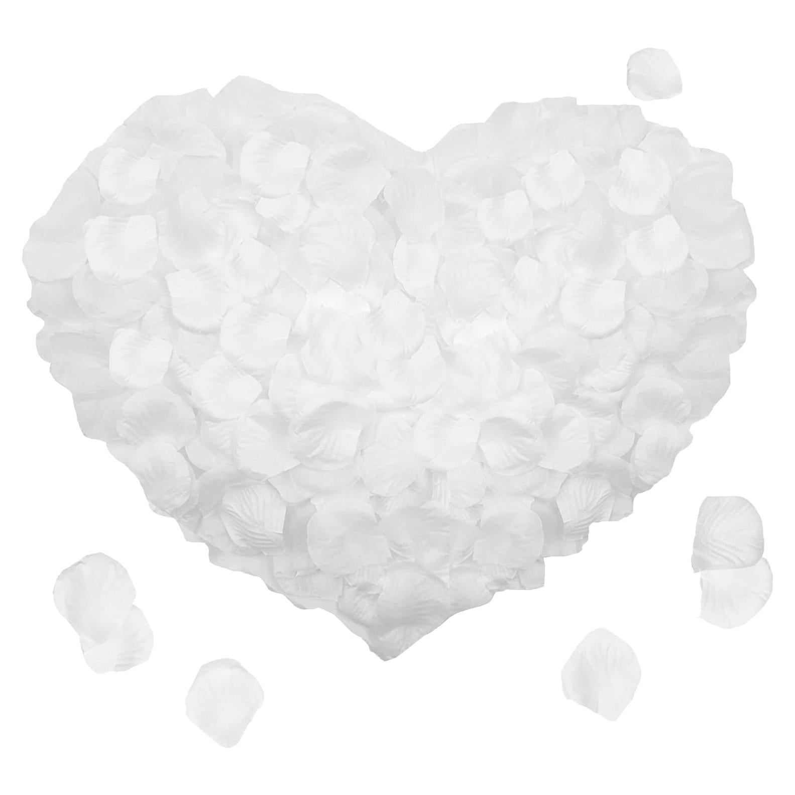 Pétalos de Rosa Artificiales SHINTAYL 1200 Unidades Blanco