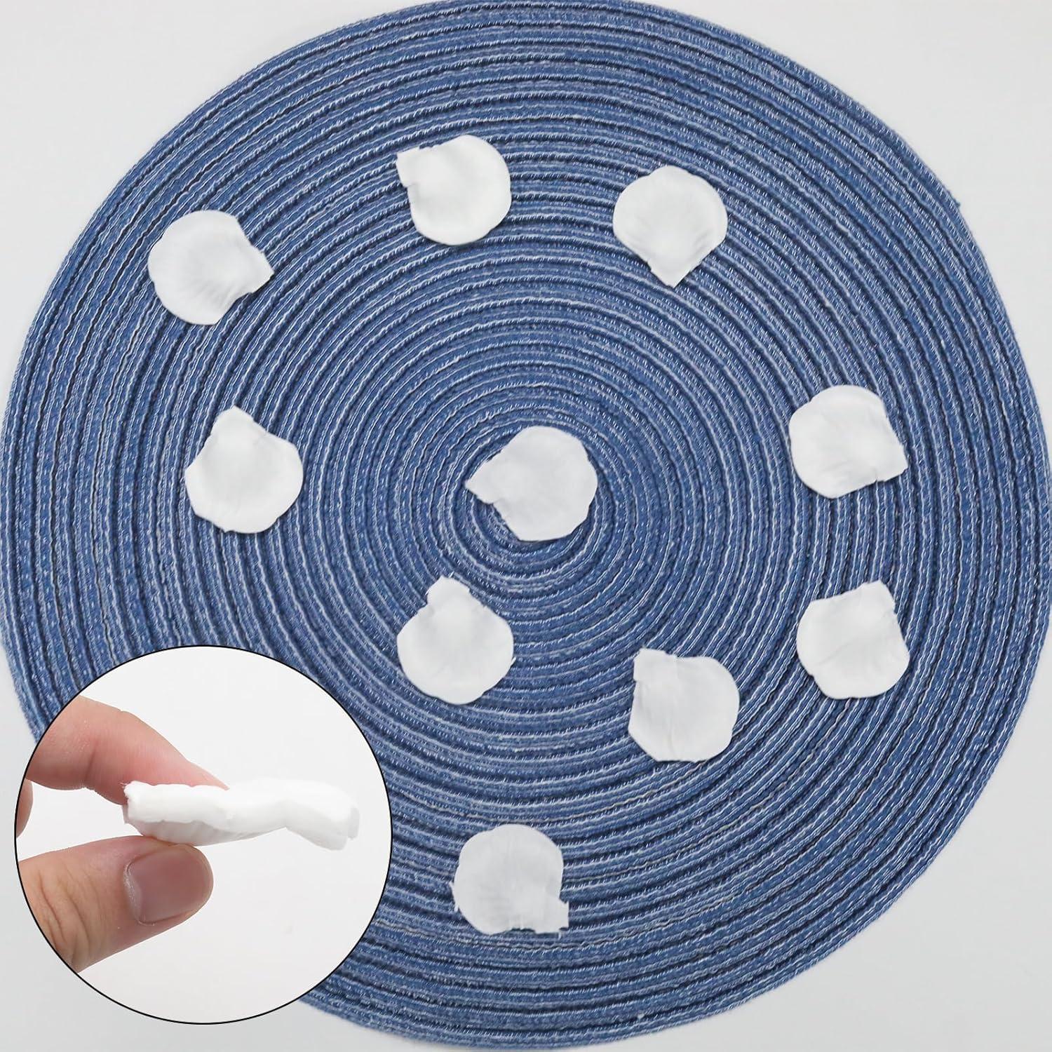 500 Pétalos de Rosa Blanca Artificial Yinluluna para Decoración