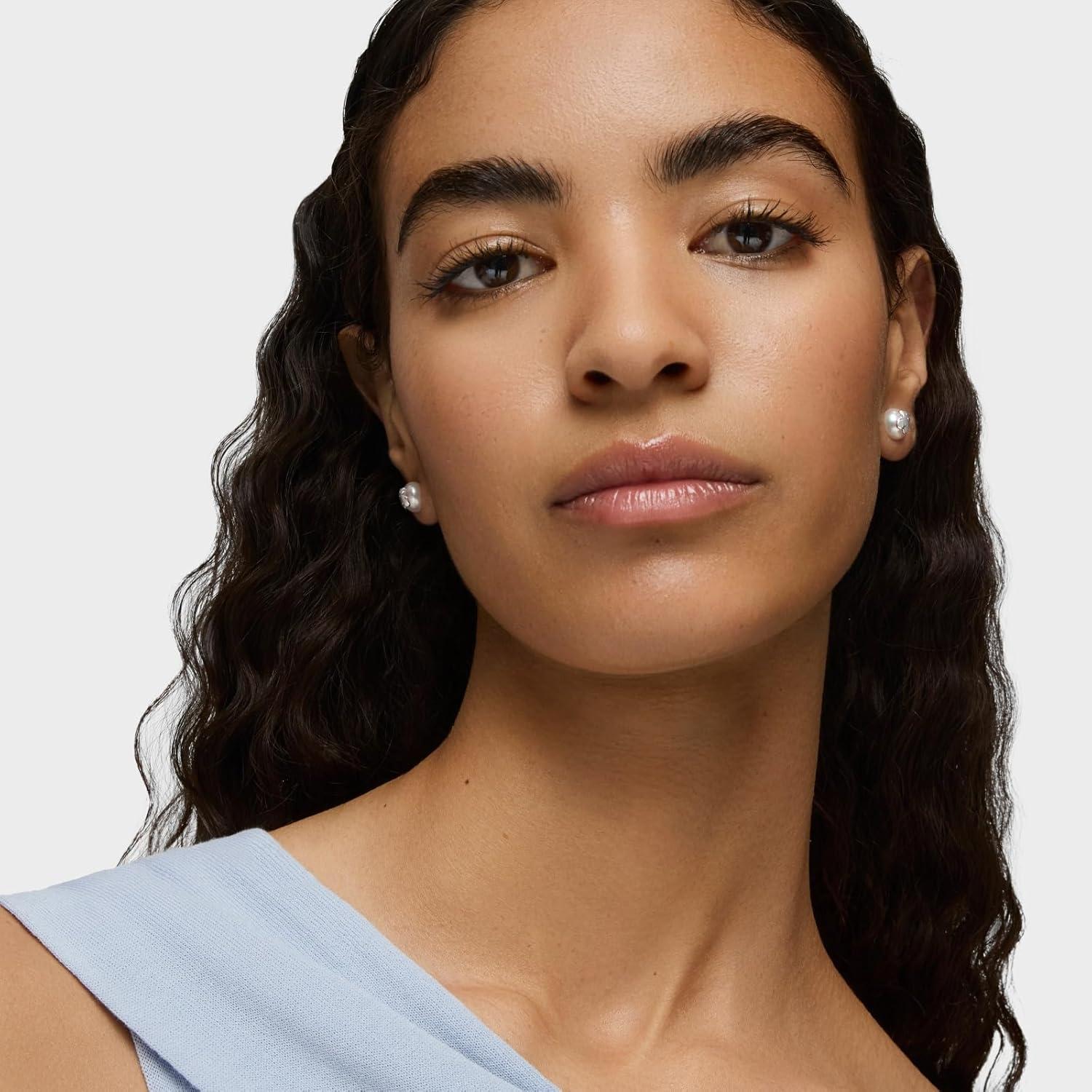 Pendientes de Stud Plata 925 TOUS Bear con Perlas Blancas 8.5mm