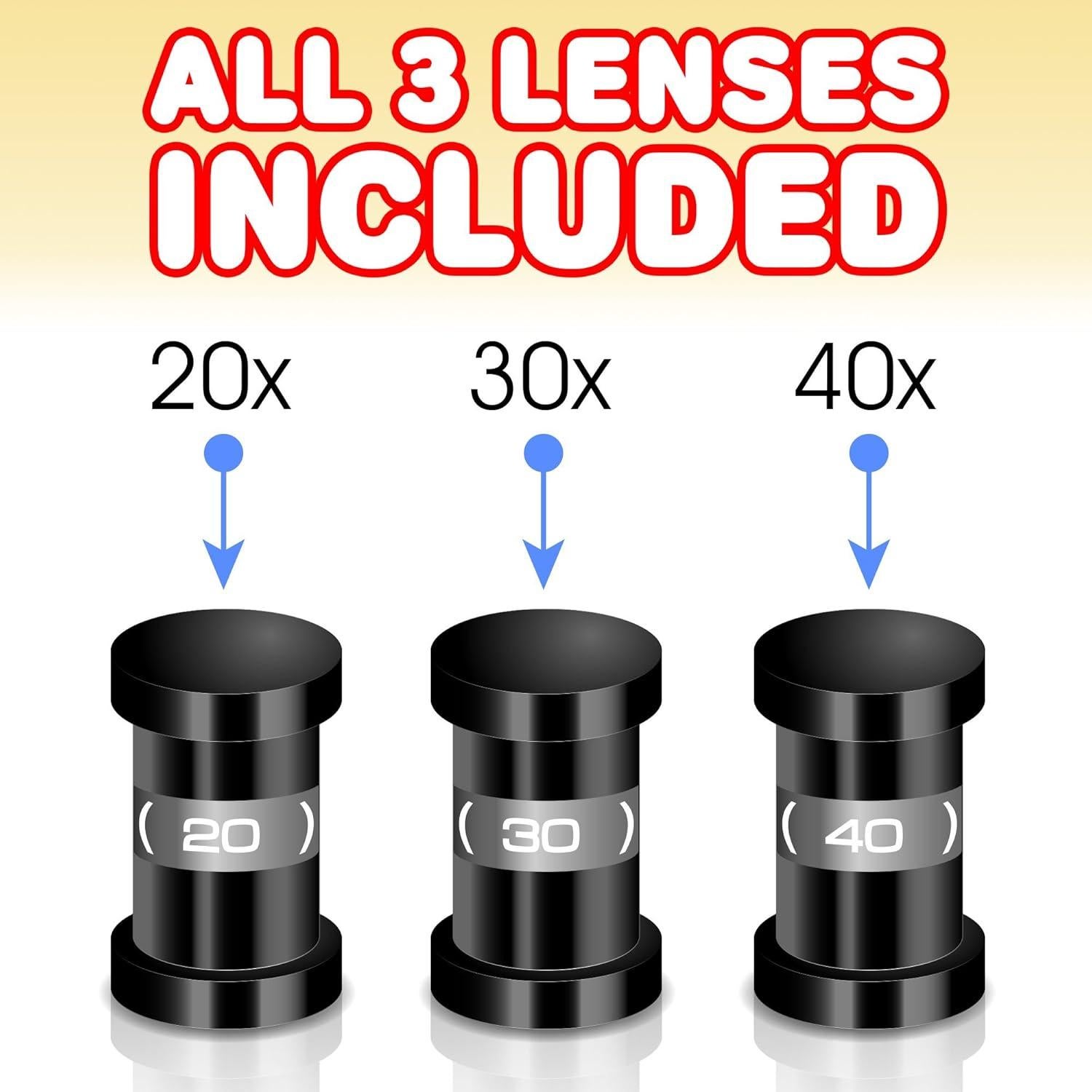 Telescopio ArtCreativity para Principiantes con Tripode y Oculares