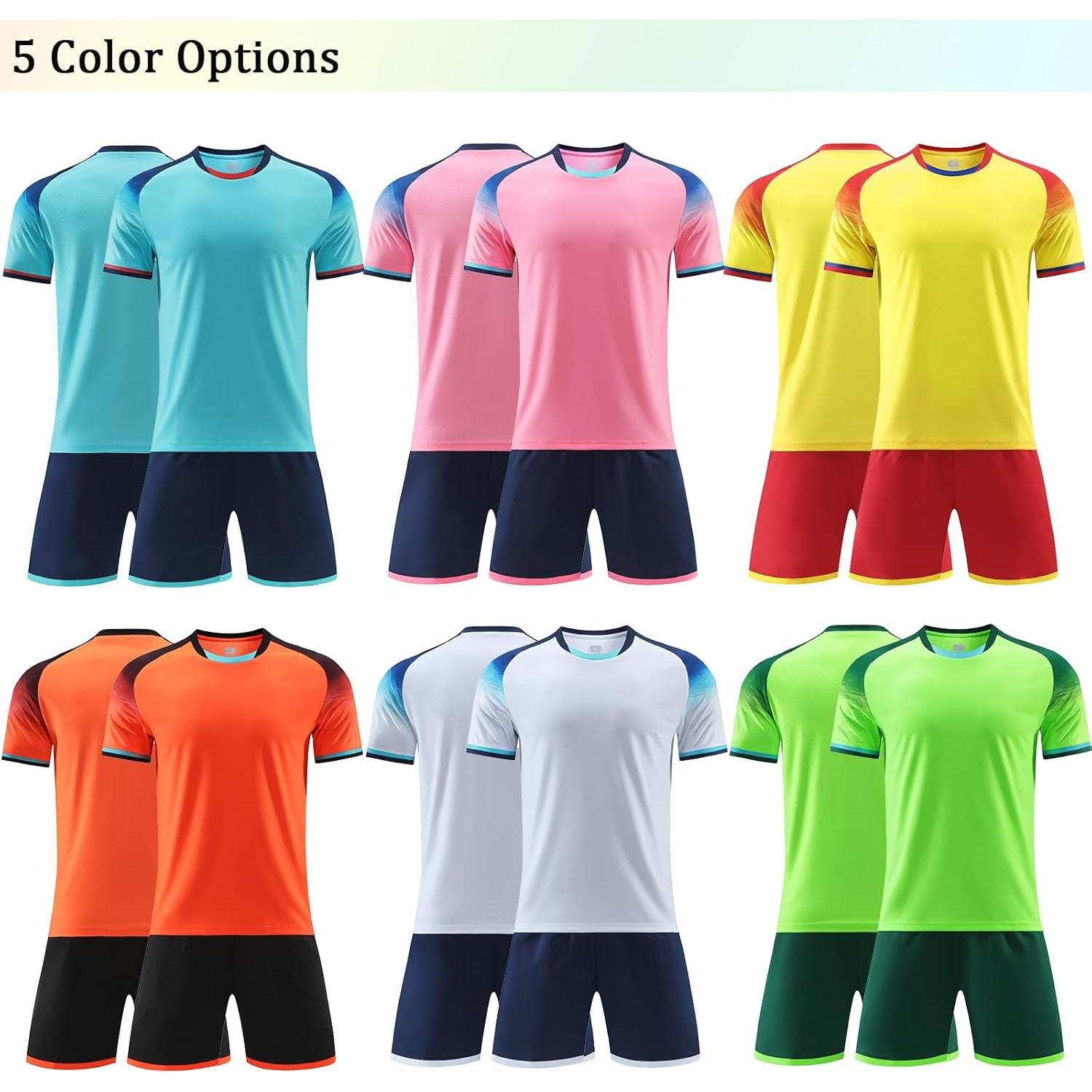 Uniforme de Fútbol Personalizado para Hombres y Jóvenes - Camiseta y Pantalones Cortos