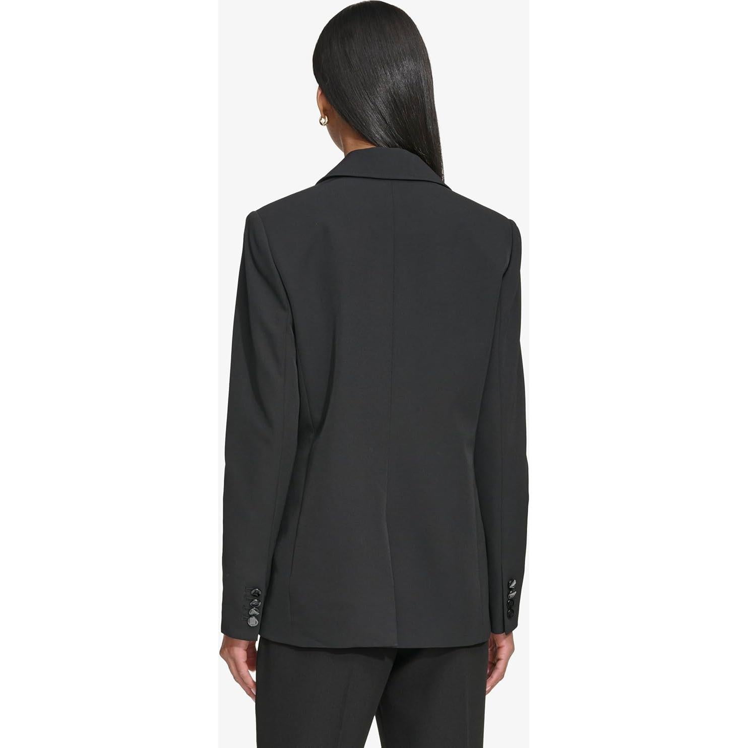 Blazer Clásico Doble Botonadura Karl Lagerfeld Mujer Negro