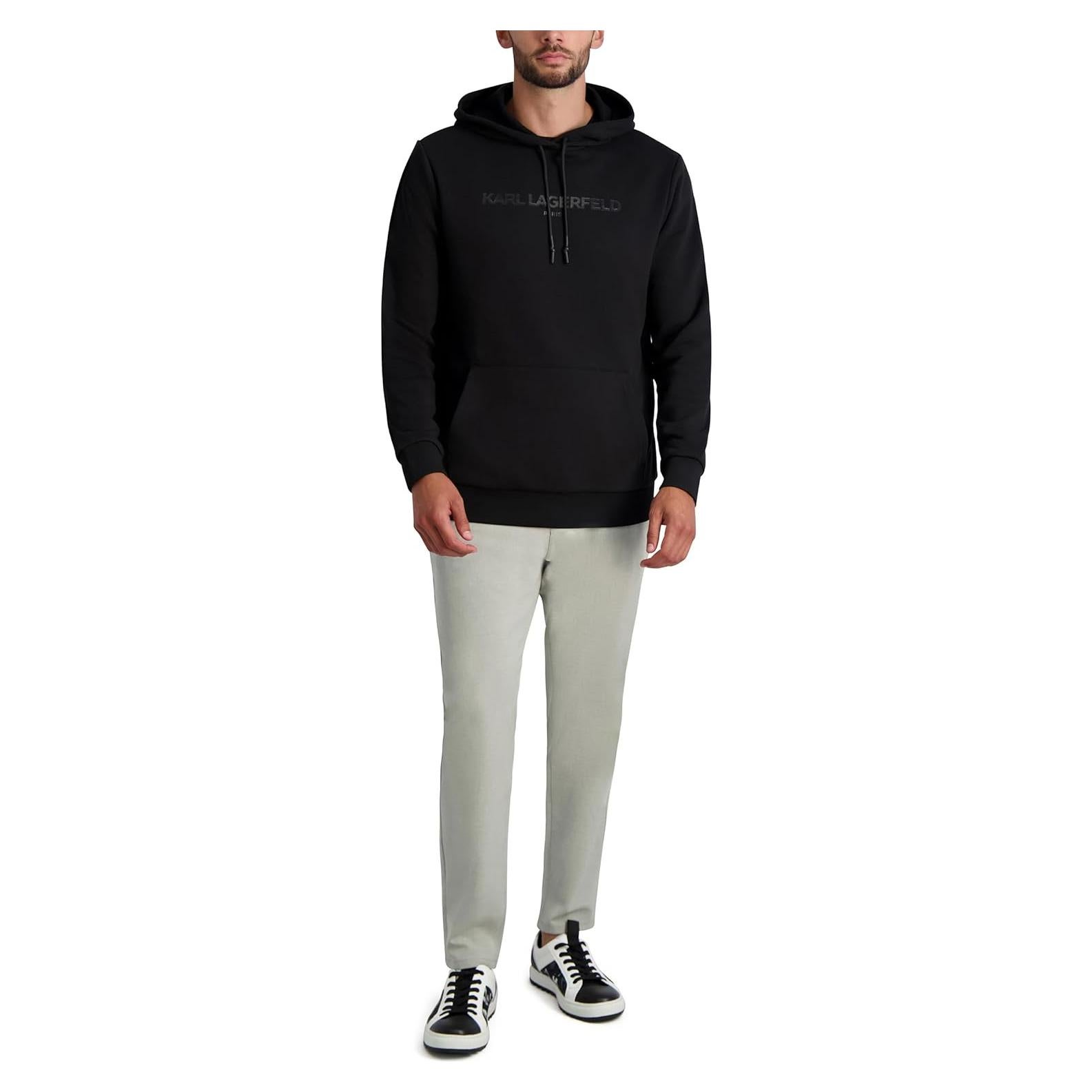 Sudadera clásica con logo Karl Lagerfeld Paris para hombre