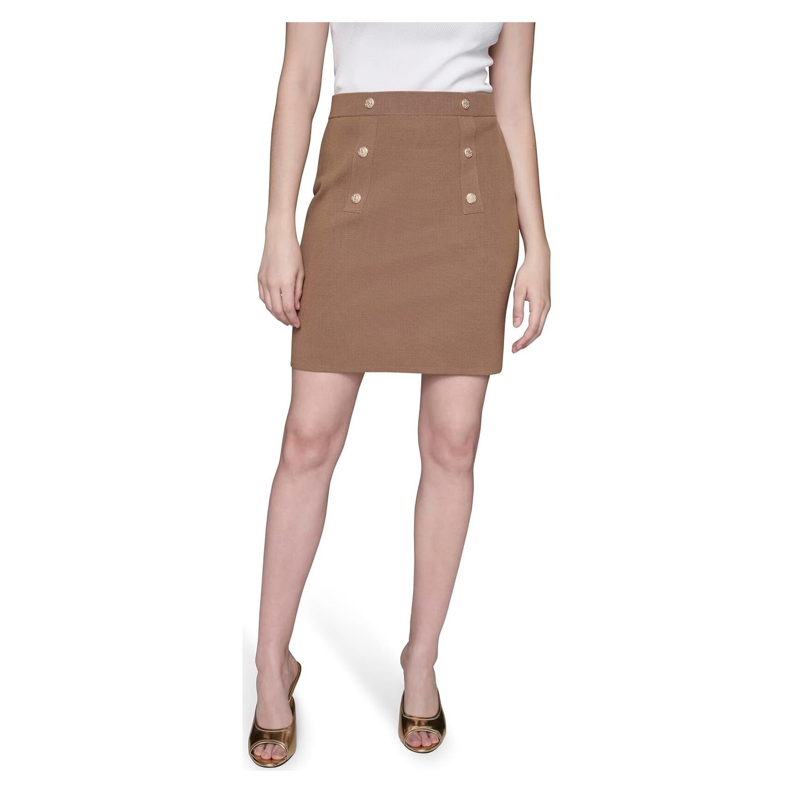 Falda Recta Esencial Karl Lagerfeld para Mujeres - Vicuna