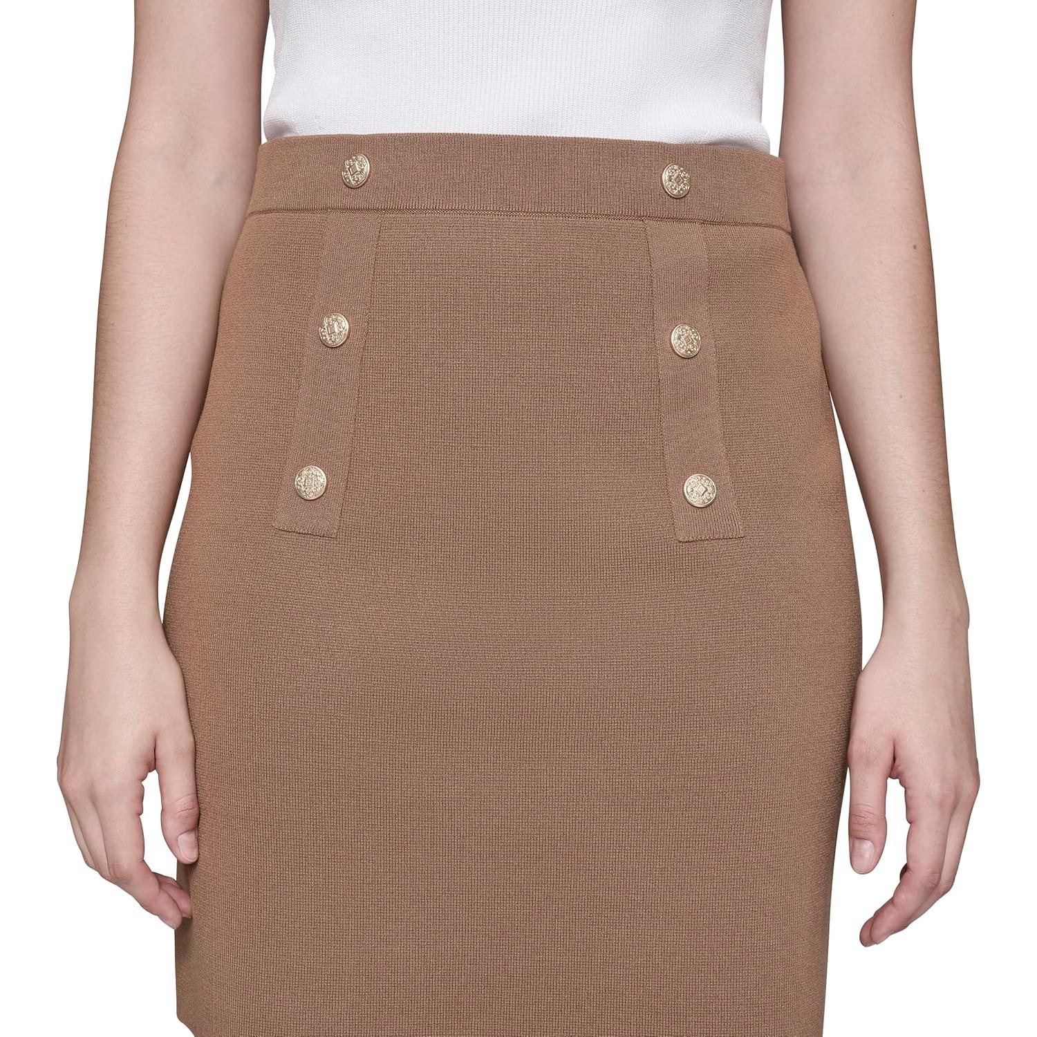 Falda Recta Esencial Karl Lagerfeld para Mujeres - Vicuna