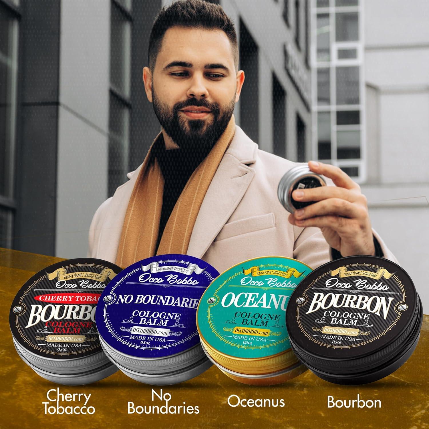 Juego de Muestras de Colonia Sólida Occo Bobbo para Hombres - Set de Regalo de 4 Aromas