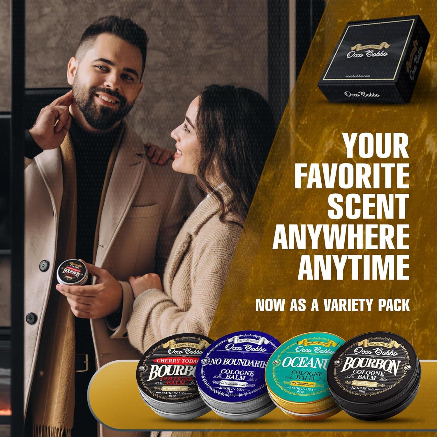 Juego de Muestras de Colonia Sólida Occo Bobbo para Hombres - Set de Regalo de 4 Aromas