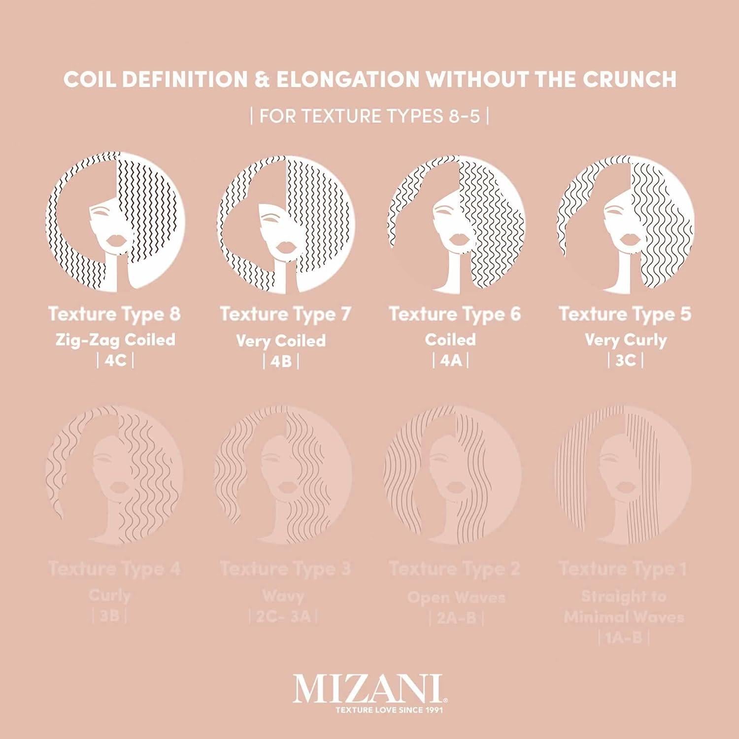 Crema de Estiramiento Mizani 236.59 ml para Cabello Rizado