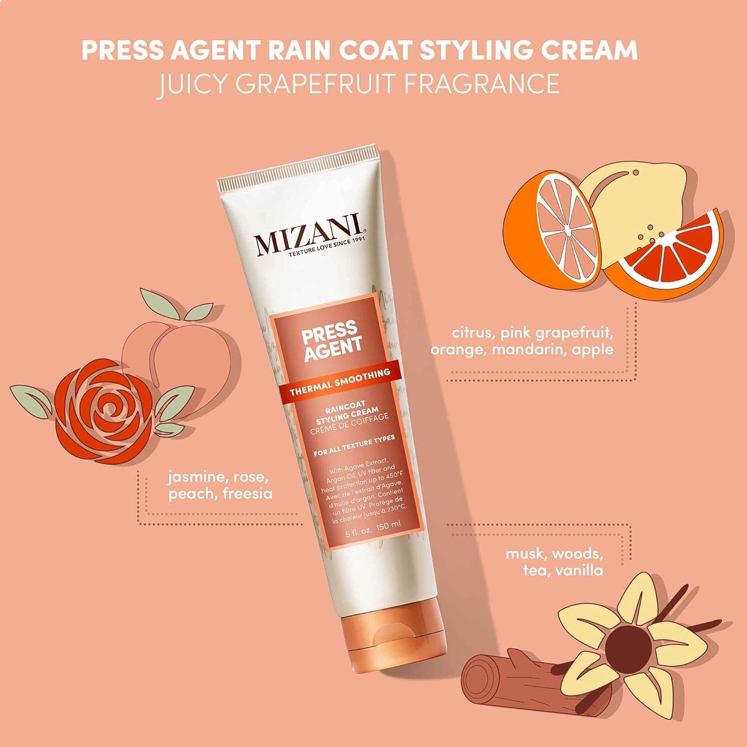 Crema de Estilo Mizani Raincoat Press Agent 140g - Hidrata y Protege
