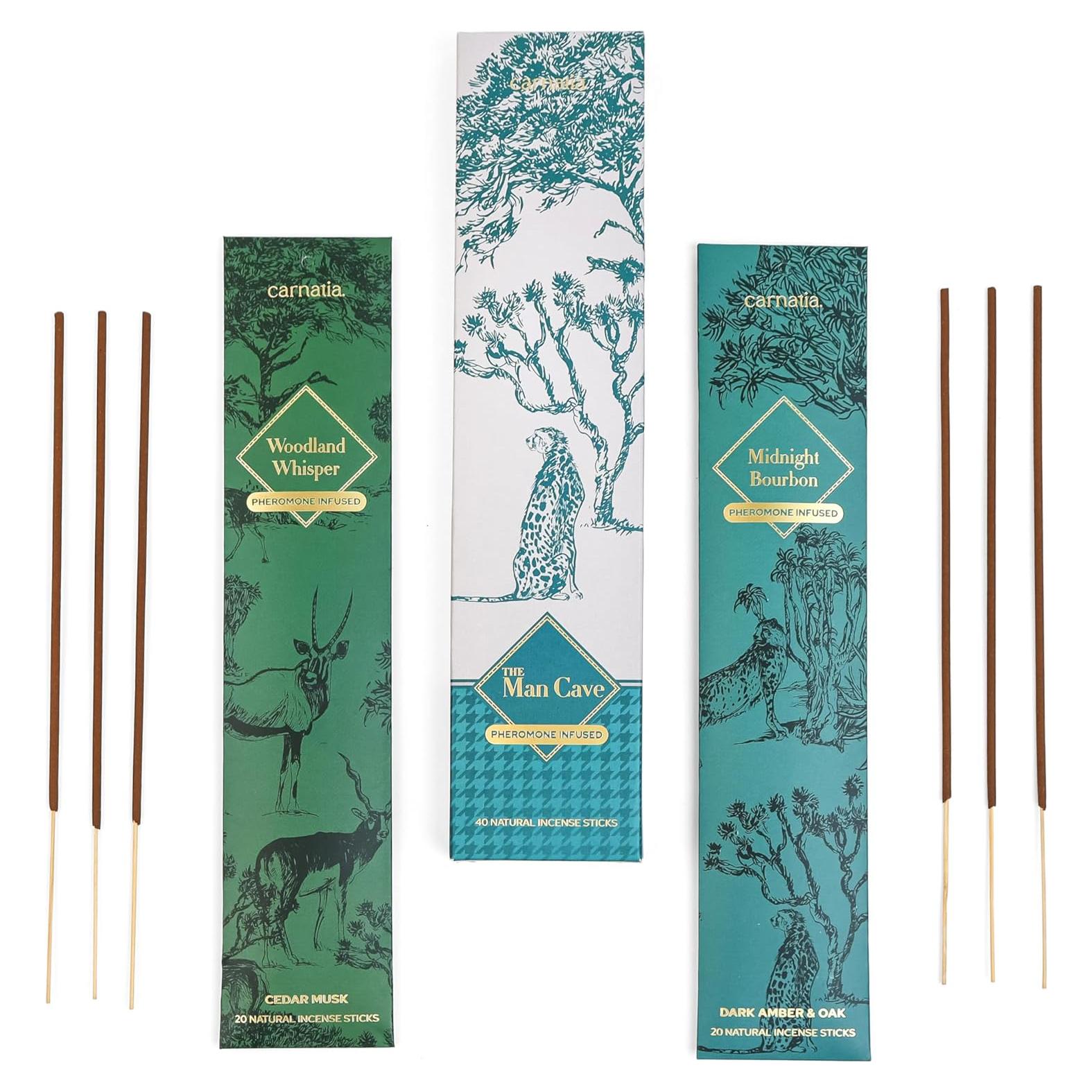 Incienso Carnatia Man Cave - 2 Aromas Masculinos Infundidos