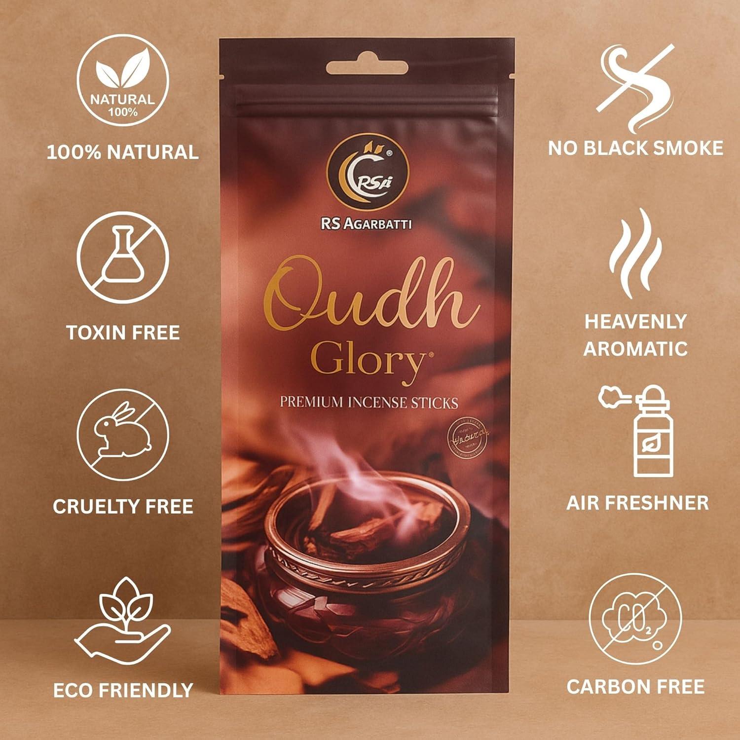 Varitas de Incienso Hashcart Oudh Glory 110g - Aroma Natural