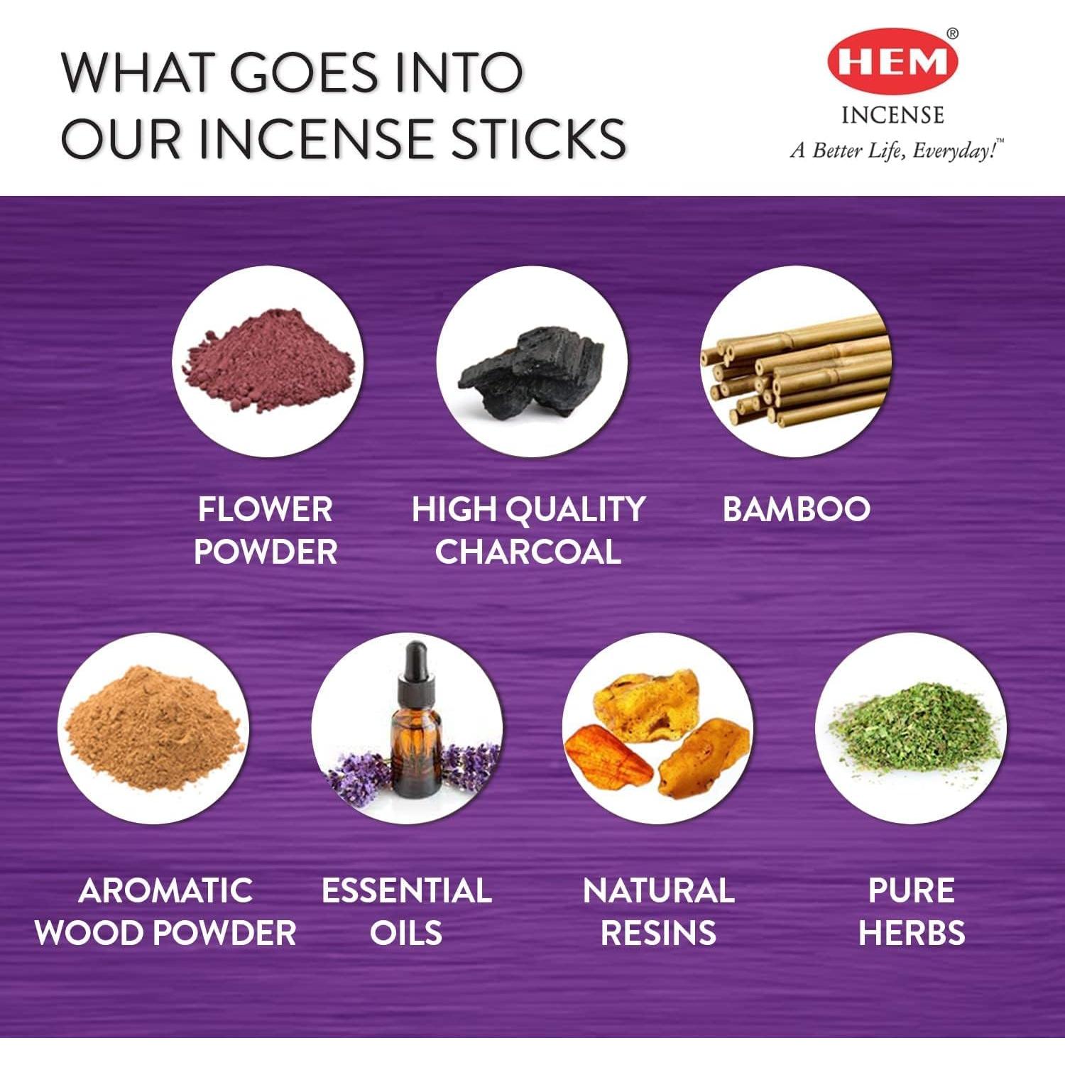 Varitas de Incienso HEM Opio - 120 Varitas, 20g, 22.86cm