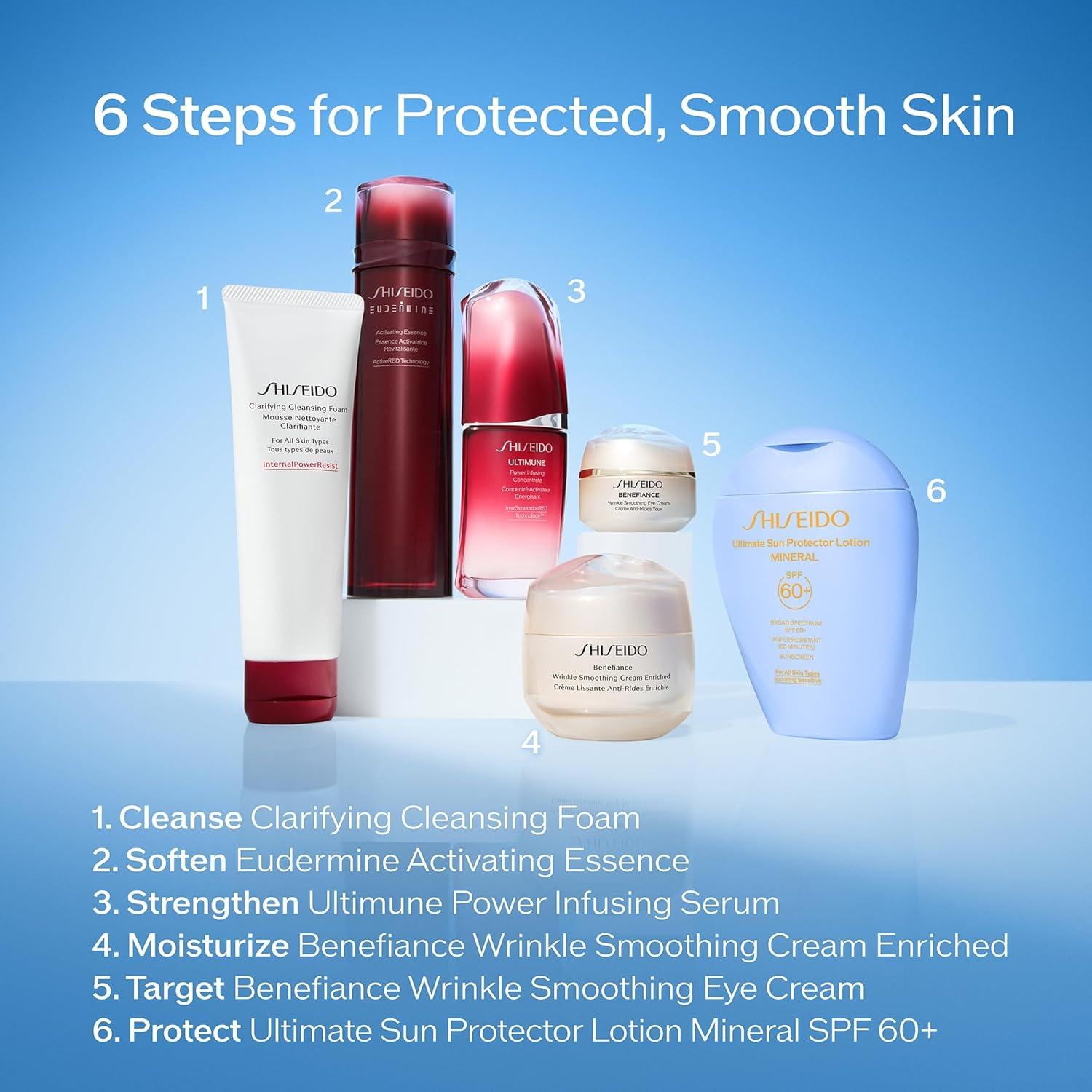 Protector Solar Mineral Shiseido SPF 60+ 50mL - Transparente