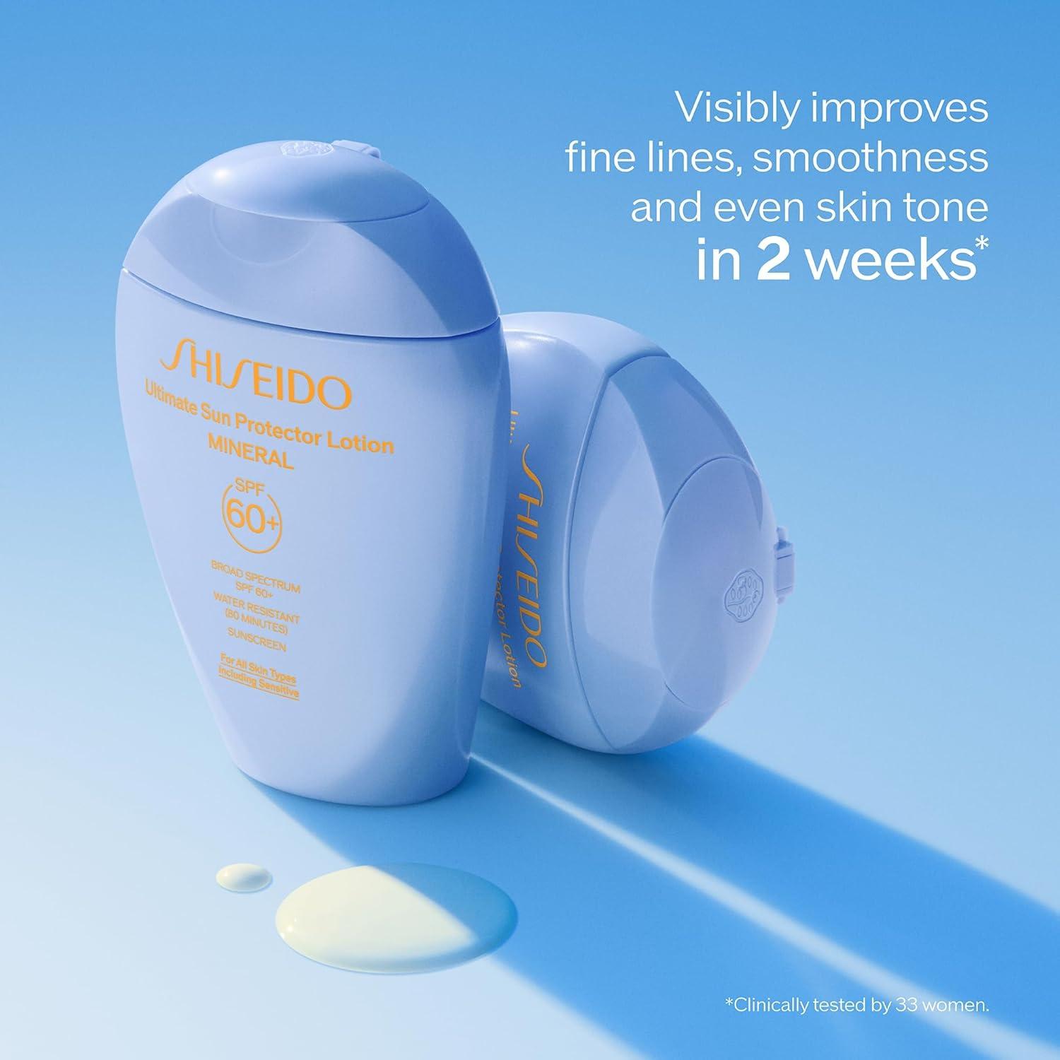 Protector Solar Mineral Shiseido SPF 60+ 50mL - Transparente