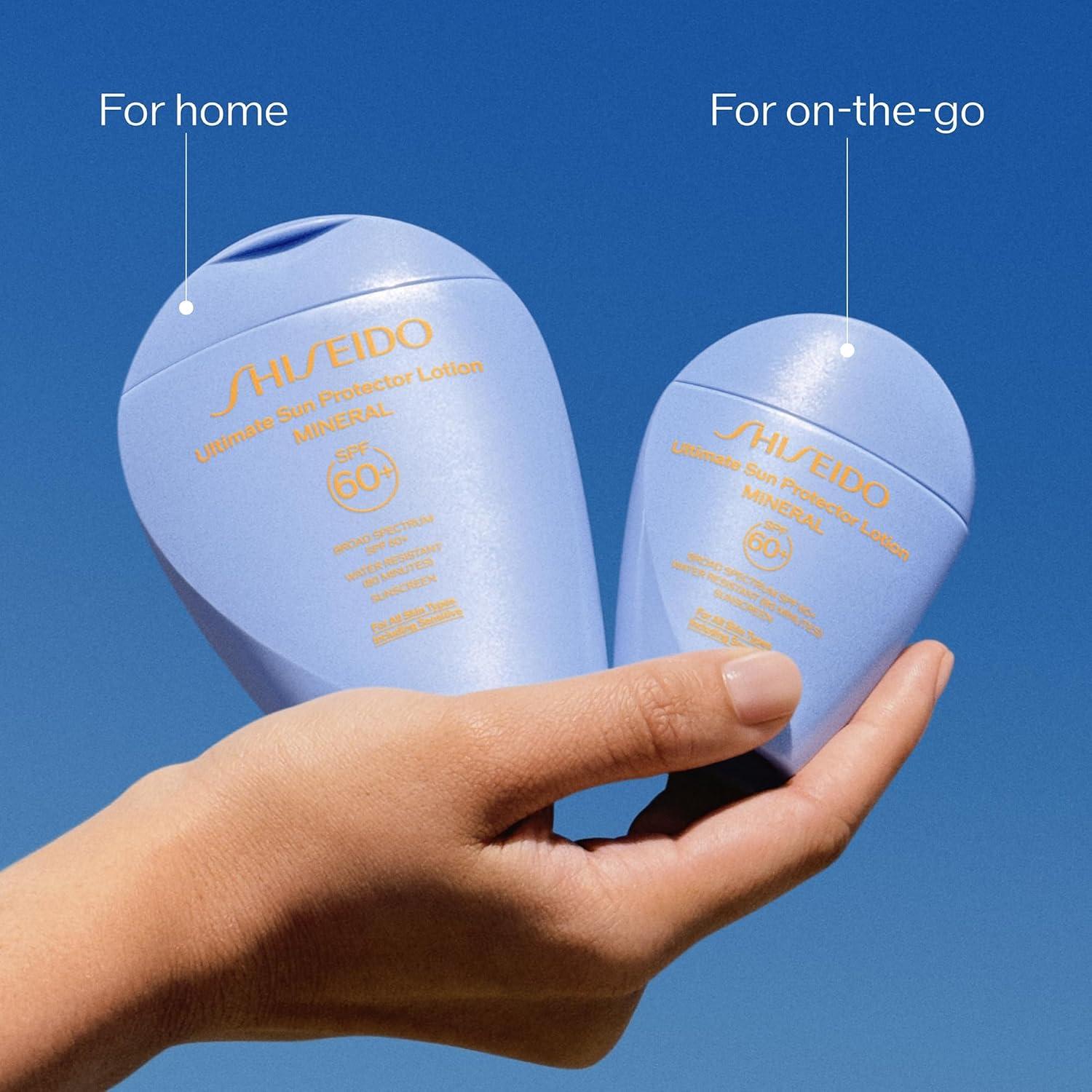 Protector Solar Mineral Shiseido SPF 60+ 50mL - Transparente