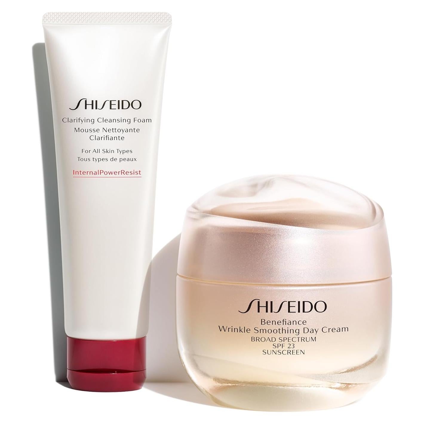 Set de Cuidado Facial Shiseido: Espuma Limpiadora 125 mL + Crema Diurna 50 mL