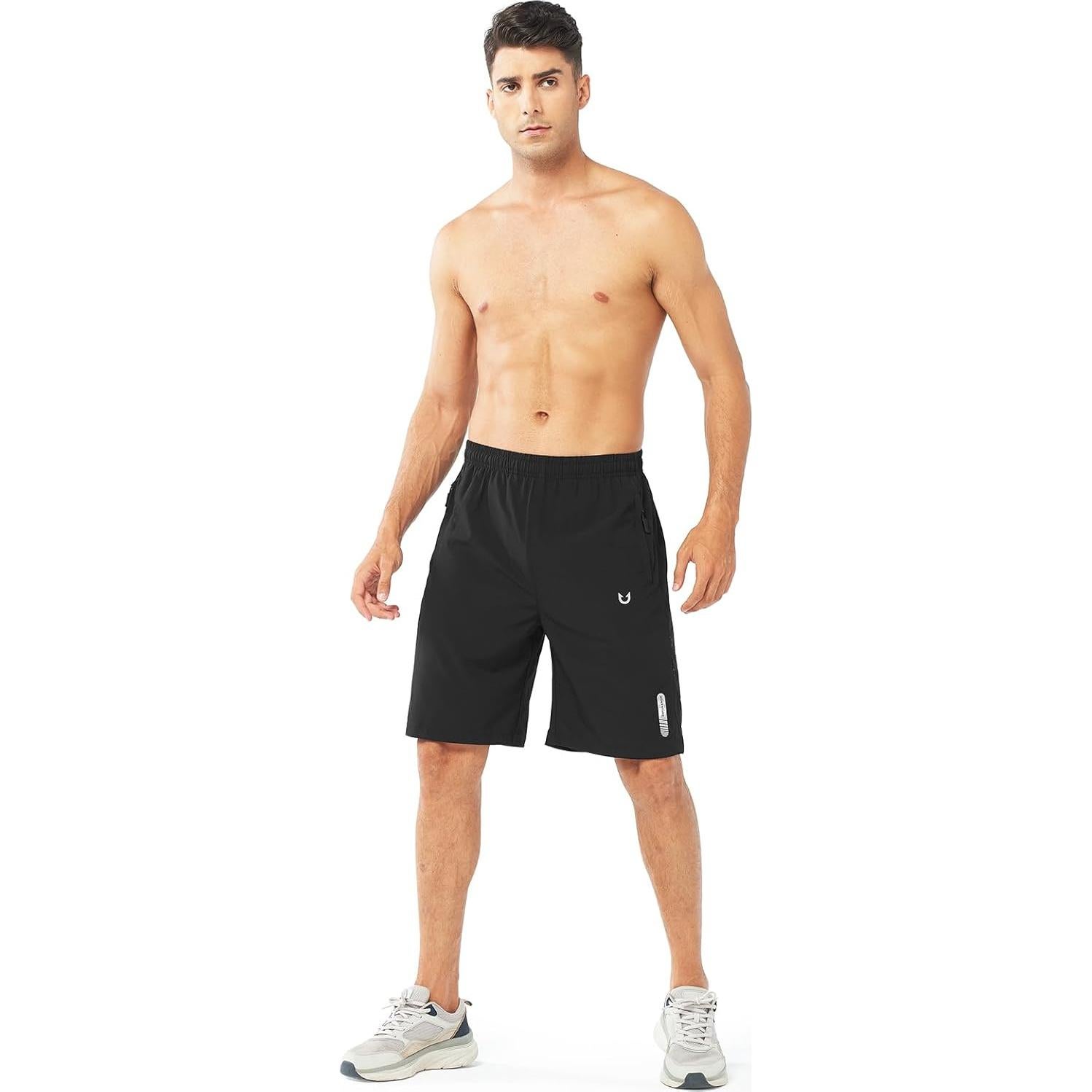 Pantalones Cortos Deportivos NORTHYARD Hombre Secado Rápido 22.86 cm