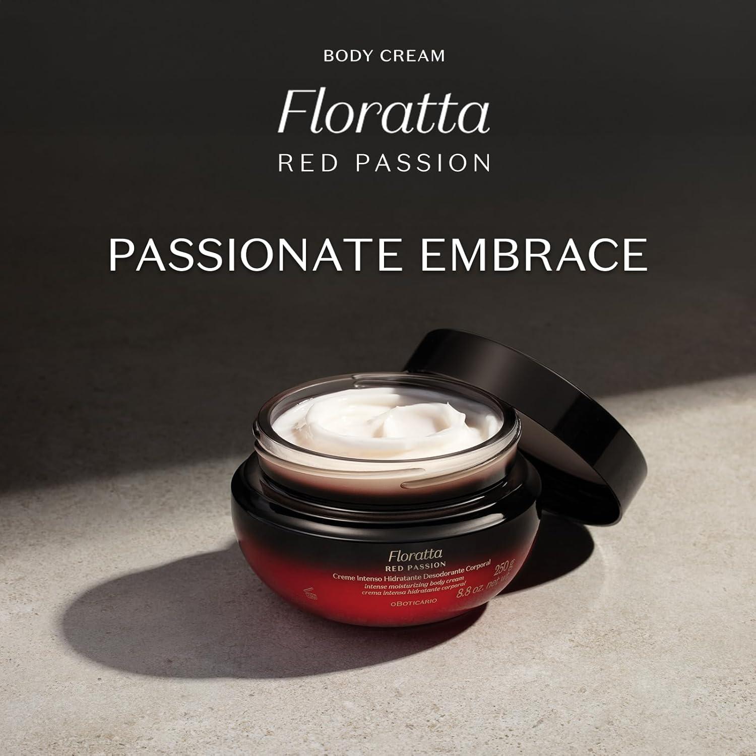 Crema Corporal O Boticário Floratta Pasión Roja 250g Hidratante