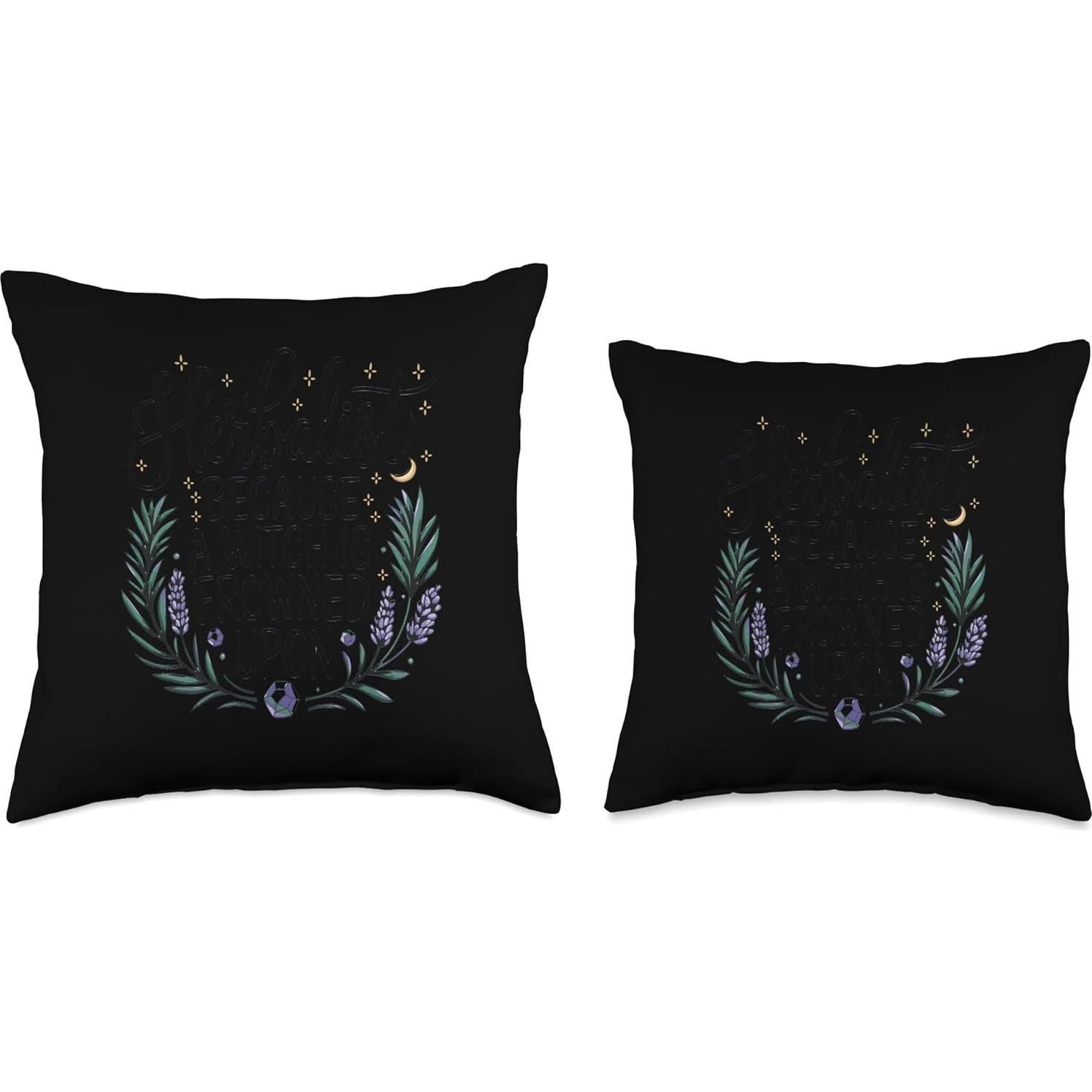 Herbalist Witch Humor Nature Shirt Throw Pillow