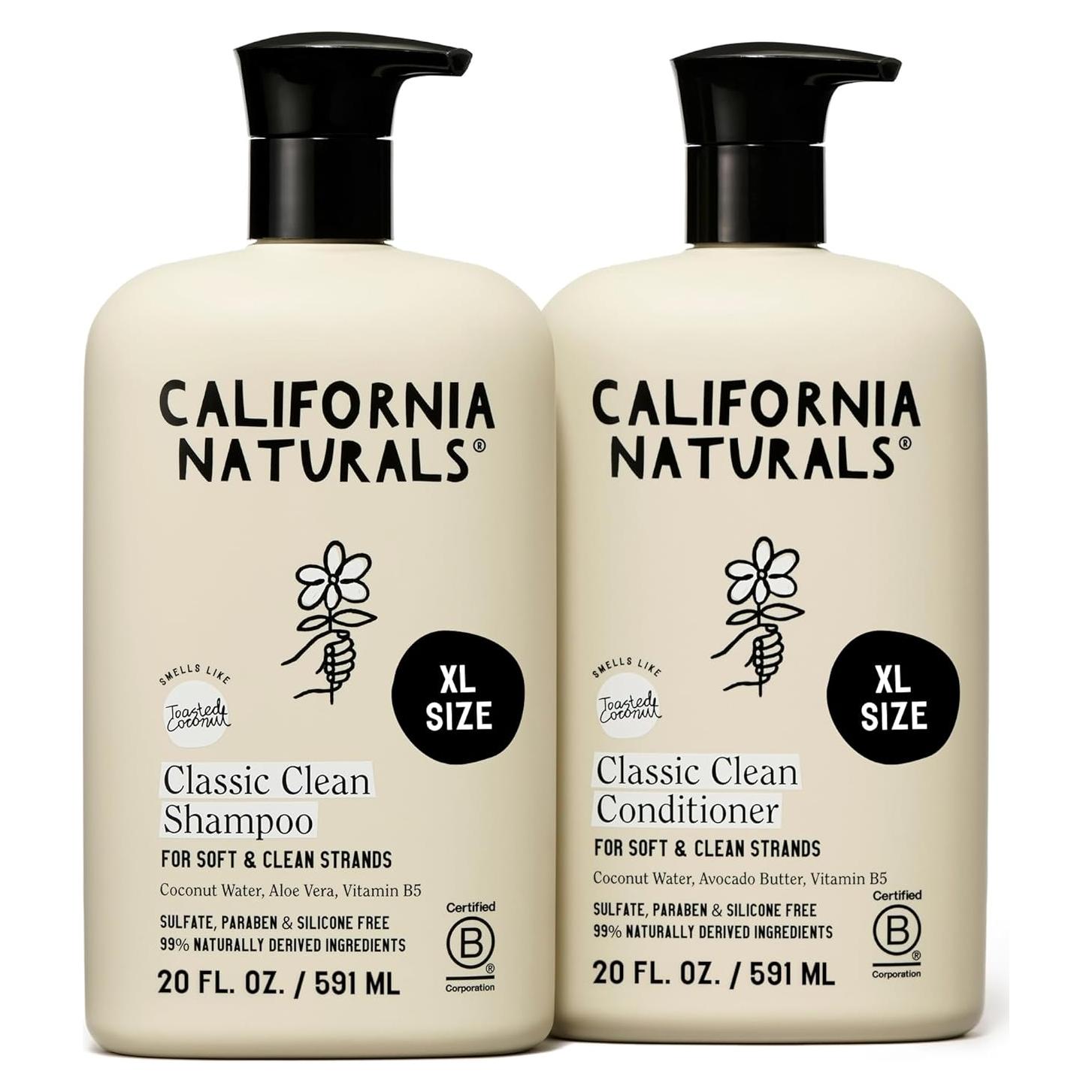 Champú y Acondicionador Coco California Naturals 591 ml x2